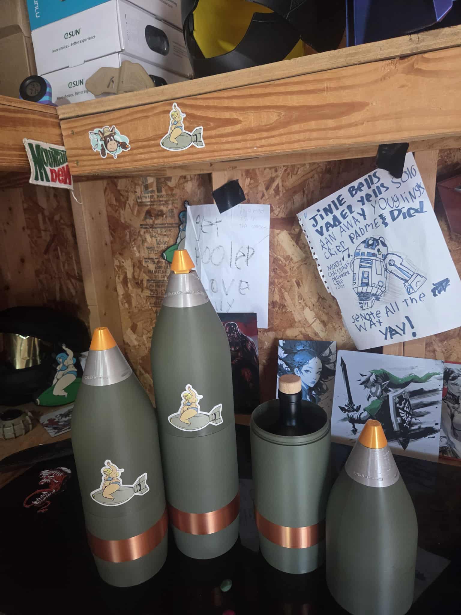 105mm HE Bottle Bunker w/PD fidget fuze