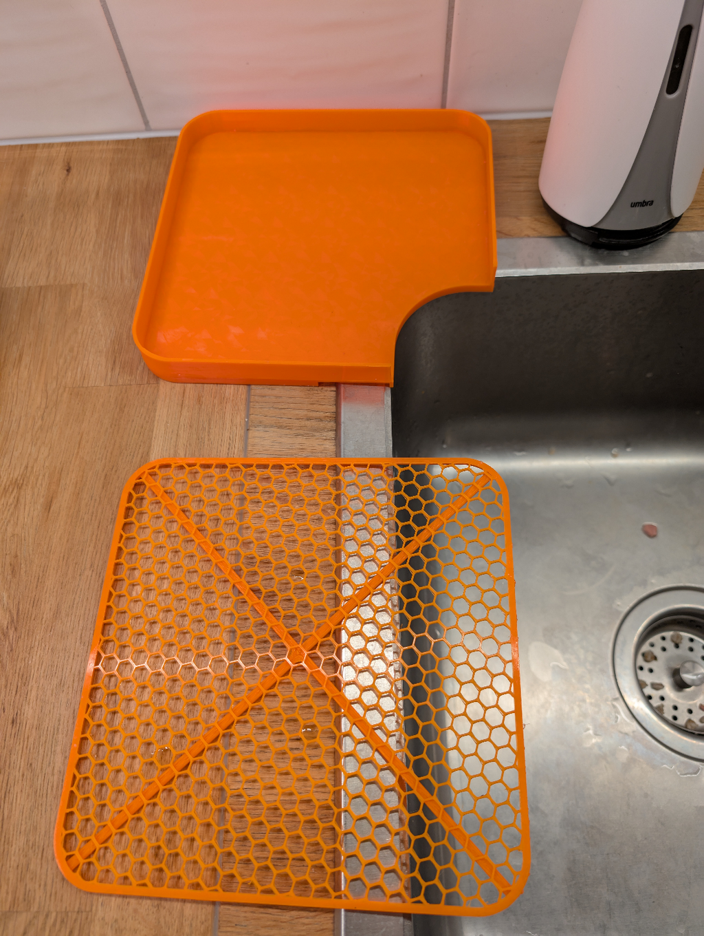Sink Corner Drip Tray, self draining&easy to clean