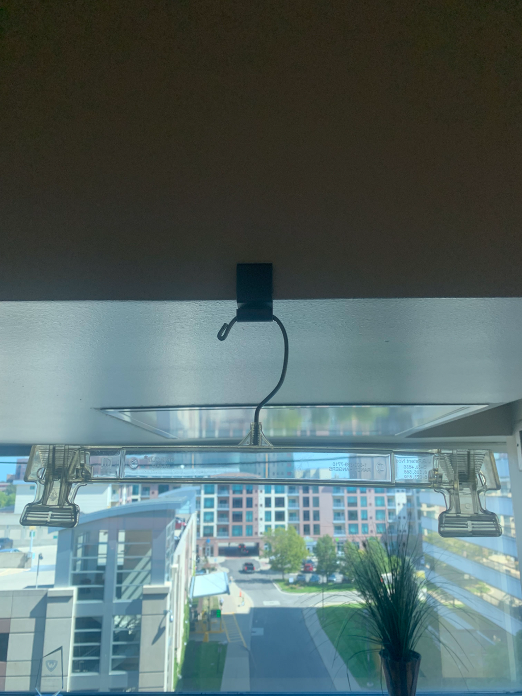 Clothes hanger for steaming your garments