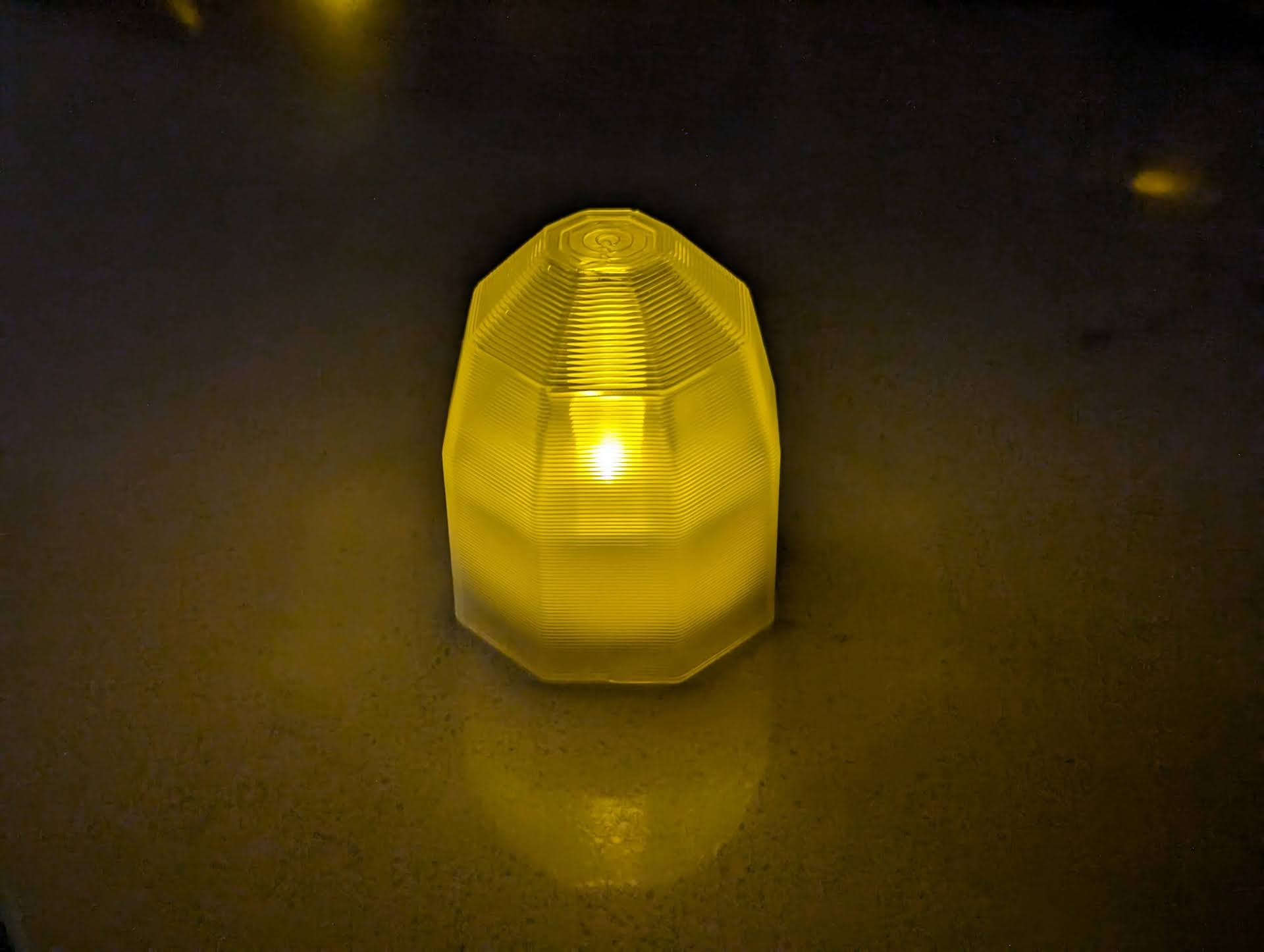 Faceted Dome Lamp for LED Tea Light