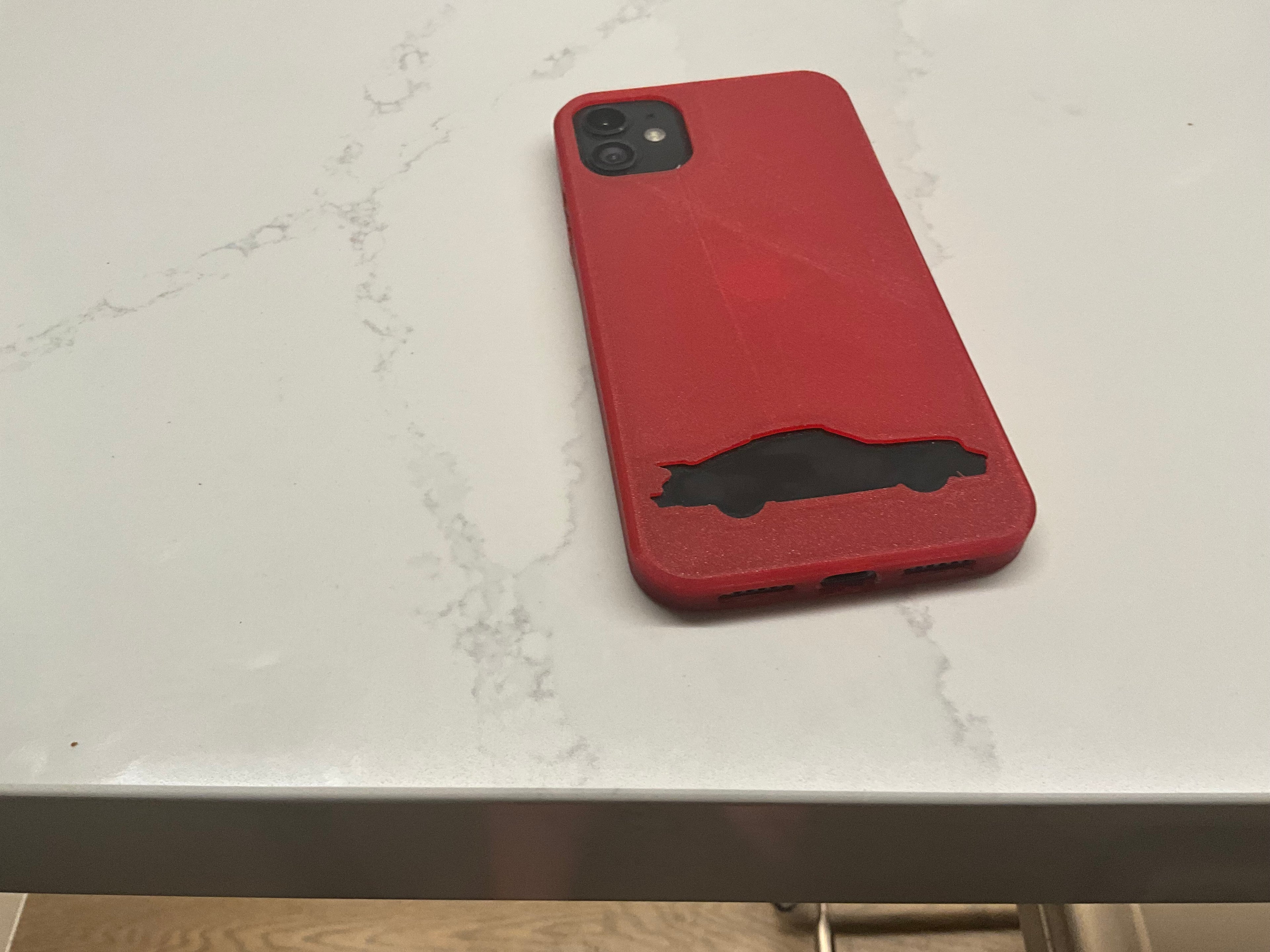 iPhone 11 case with porche g series 81911 cutout
