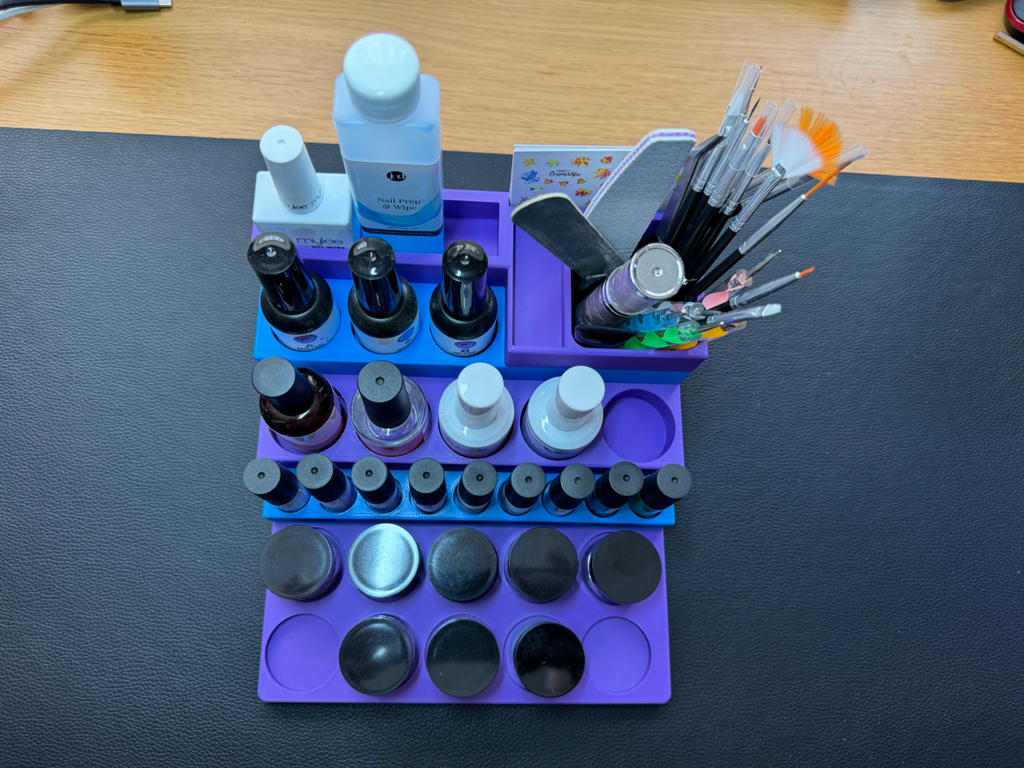 Nail Tech Desk Organizer for Nail & Makeup Product