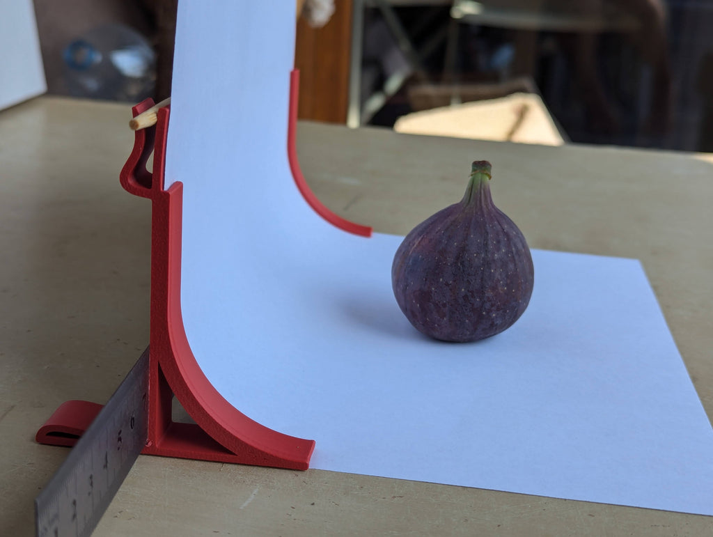 Photo studio on table, background stand A4, A3, A2