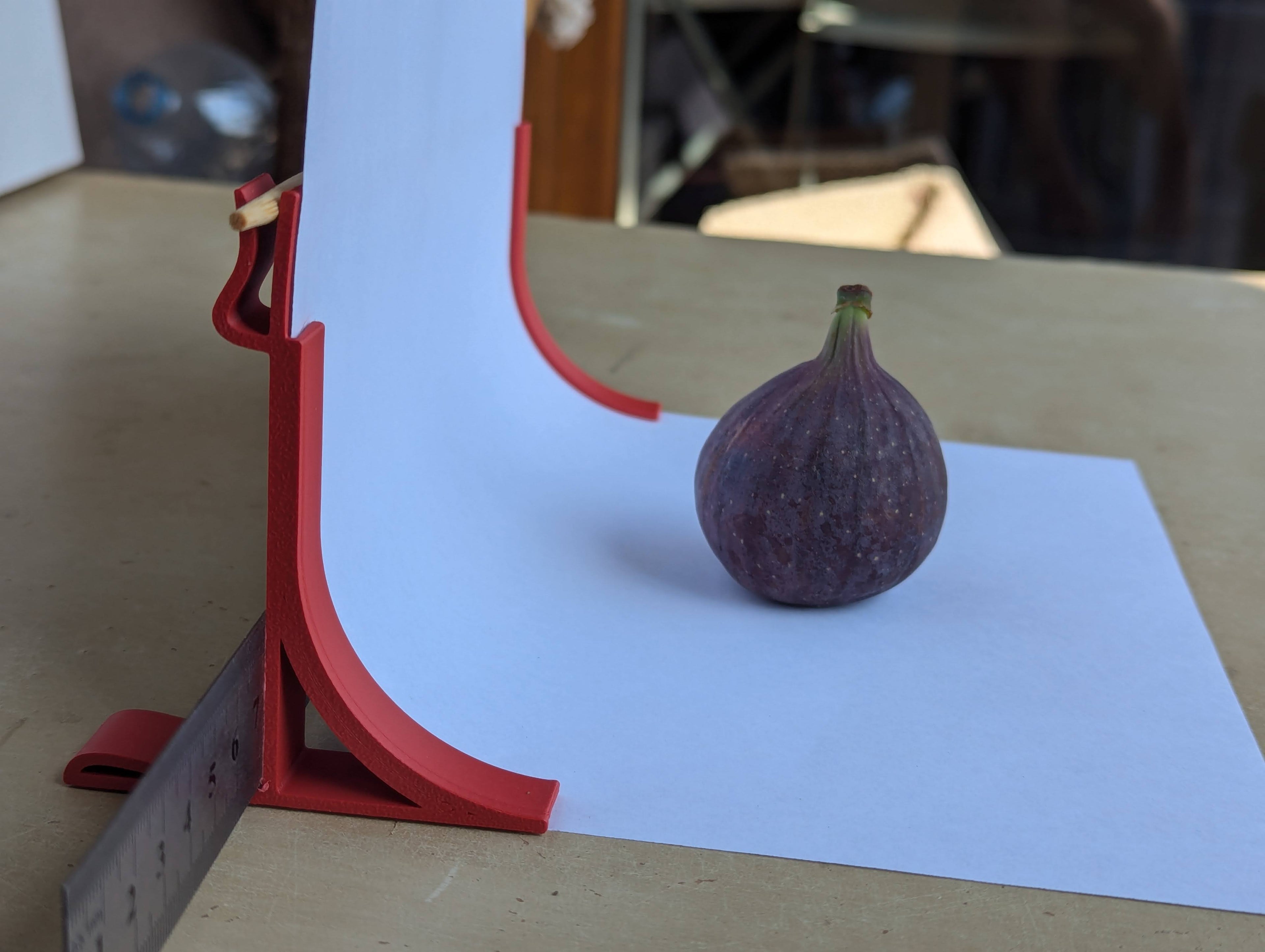 Photo studio on table, background stand A4, A3, A2