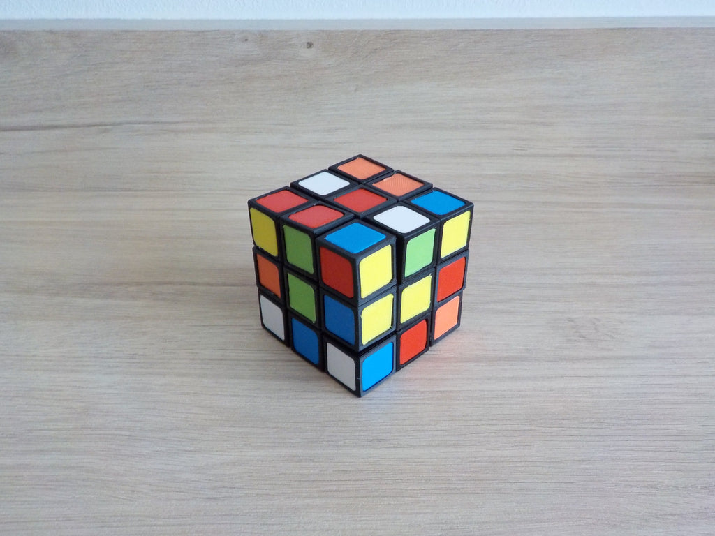 Rubik's cube fully 3D printable with no AMS