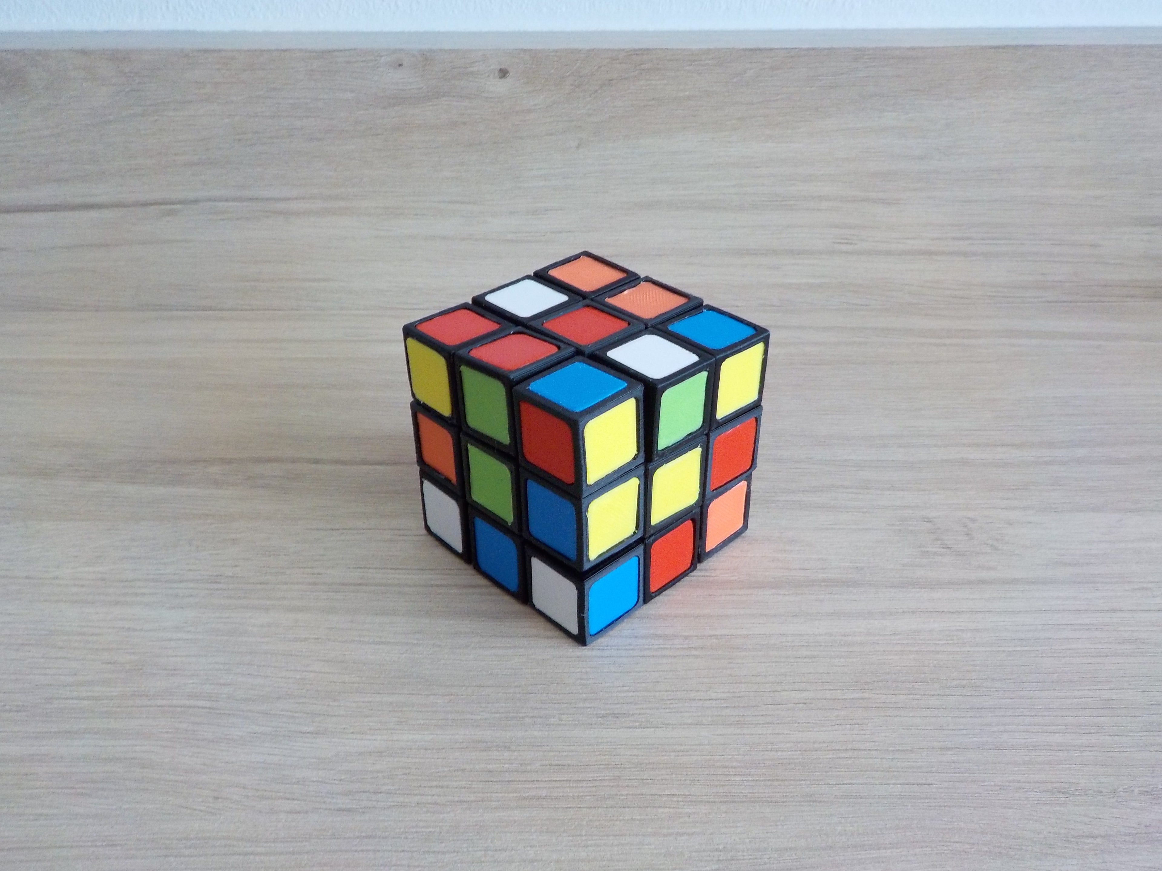 Rubik's cube fully 3D printable with no AMS