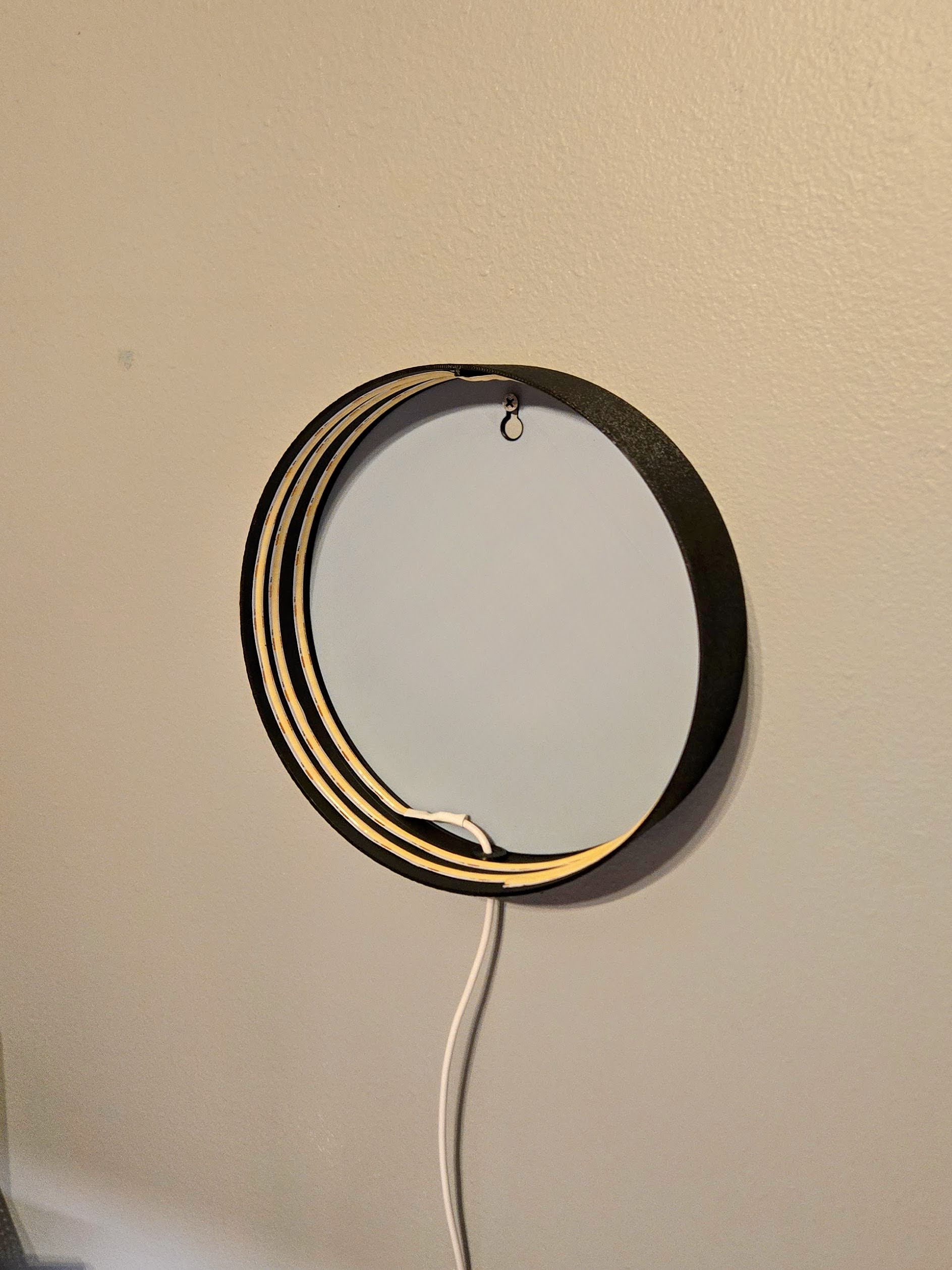 Wall Mount Box for Round Lightbox (Lens Ready)