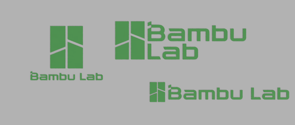 Bambu Lab Logo - STL 3MF DXF DWG 0.6/1.2mm