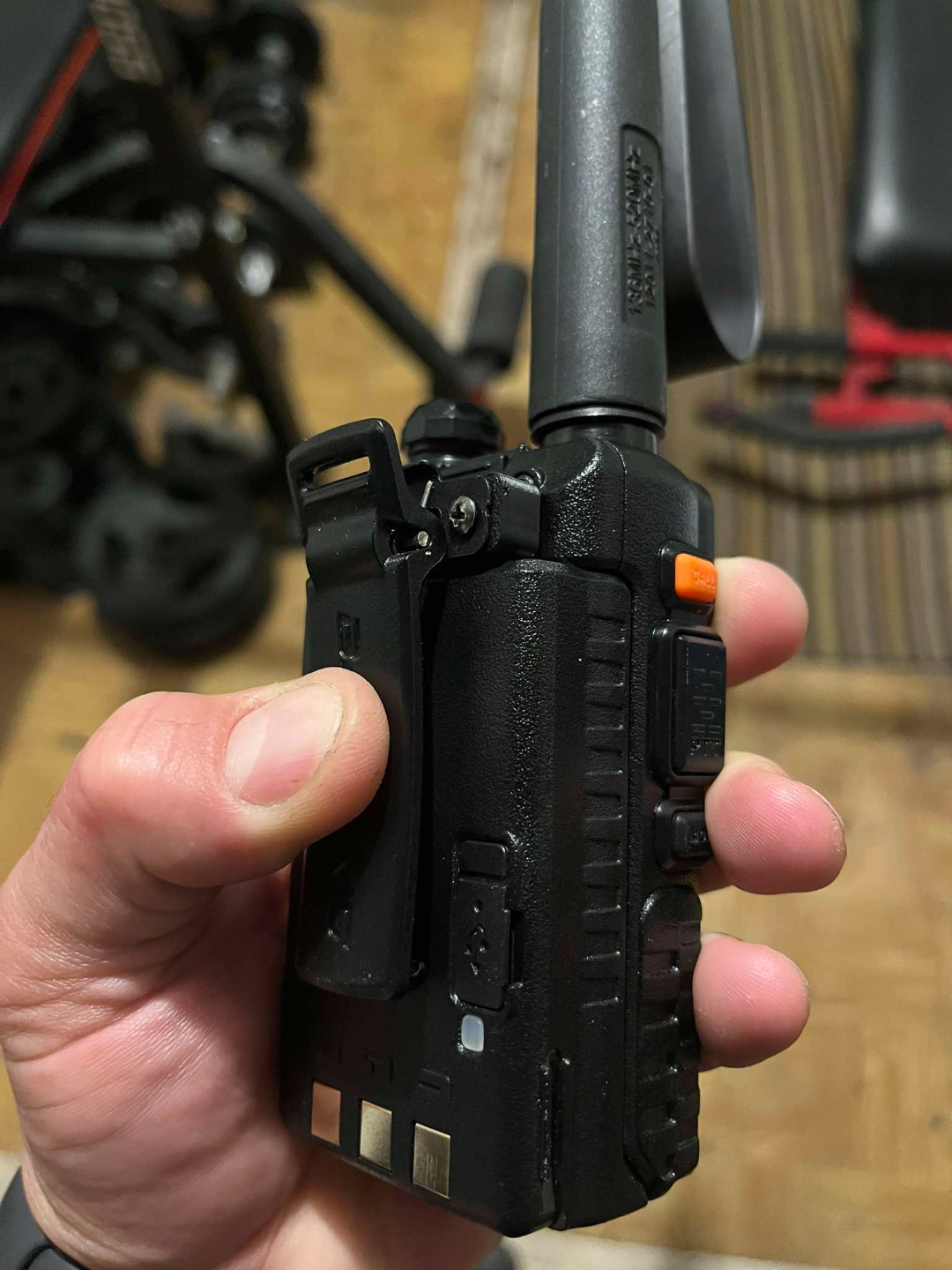Baofeng UV 5R radio adapter USB C battery belt