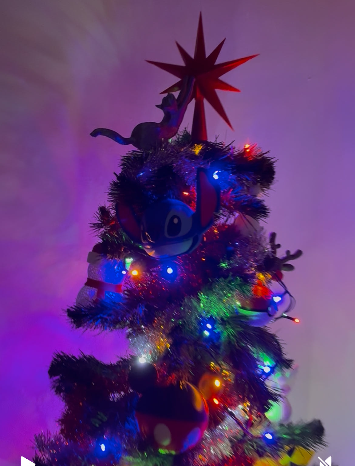 Cat Christmas tree topper