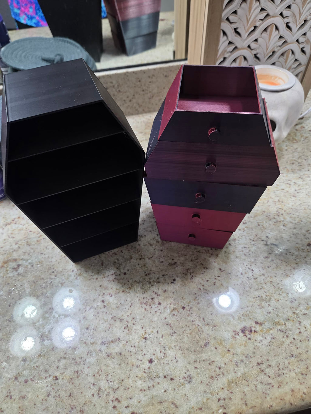 Vampire Coffin Shaped Jewelry Box/organizer