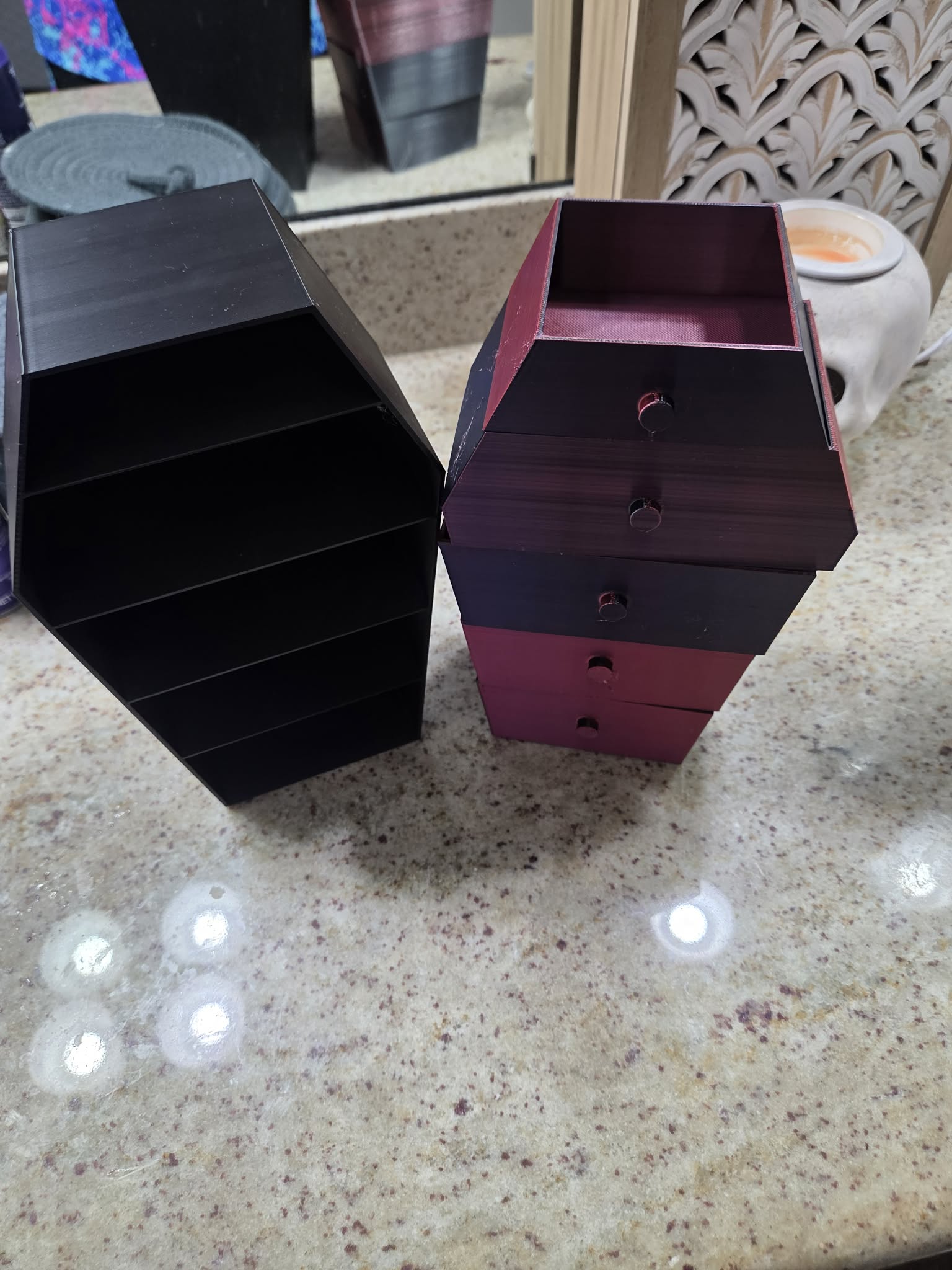 Vampire Coffin Shaped Jewelry Box/organizer