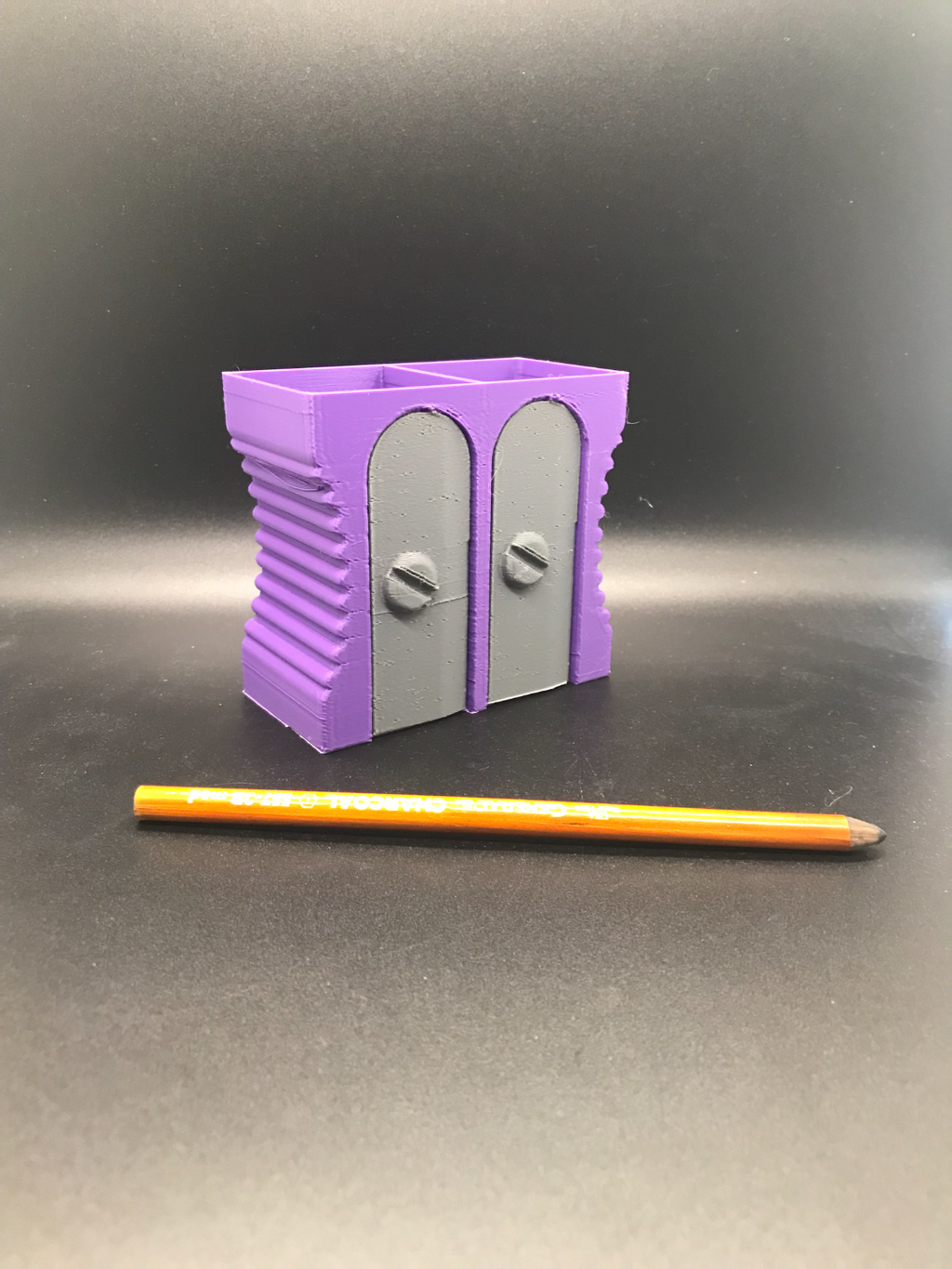 Pencil Sharpener Holder Double