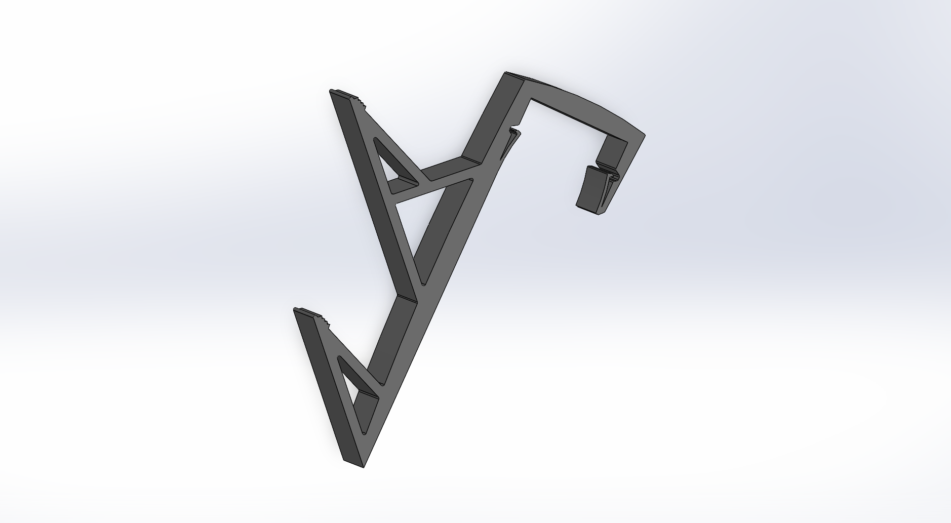 Cubicle Double Hook Coat hanger