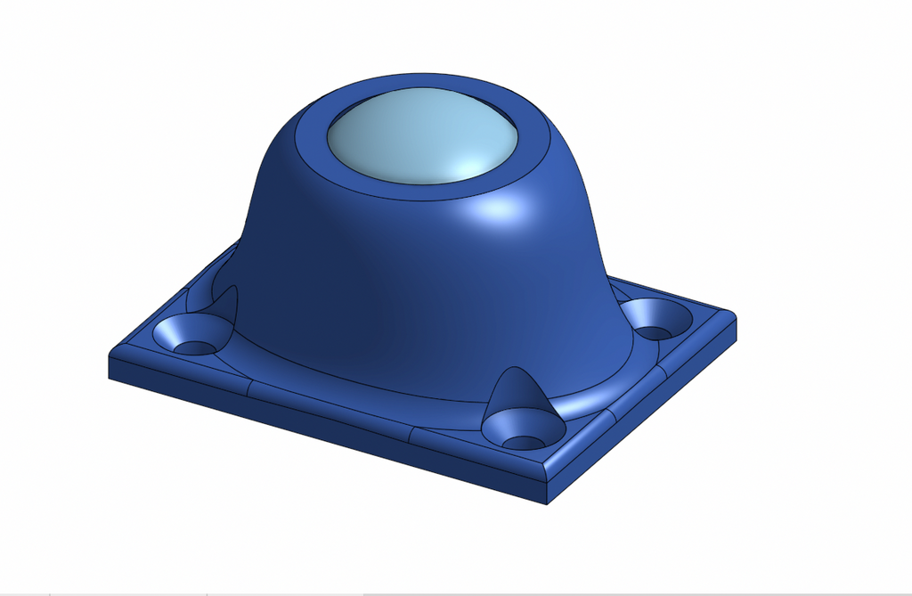 Omnidirectional Ball Caster Wheel - Print in place