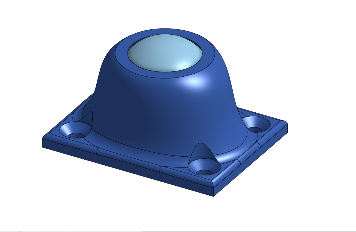 Omnidirectional Ball Caster Wheel - Print in place