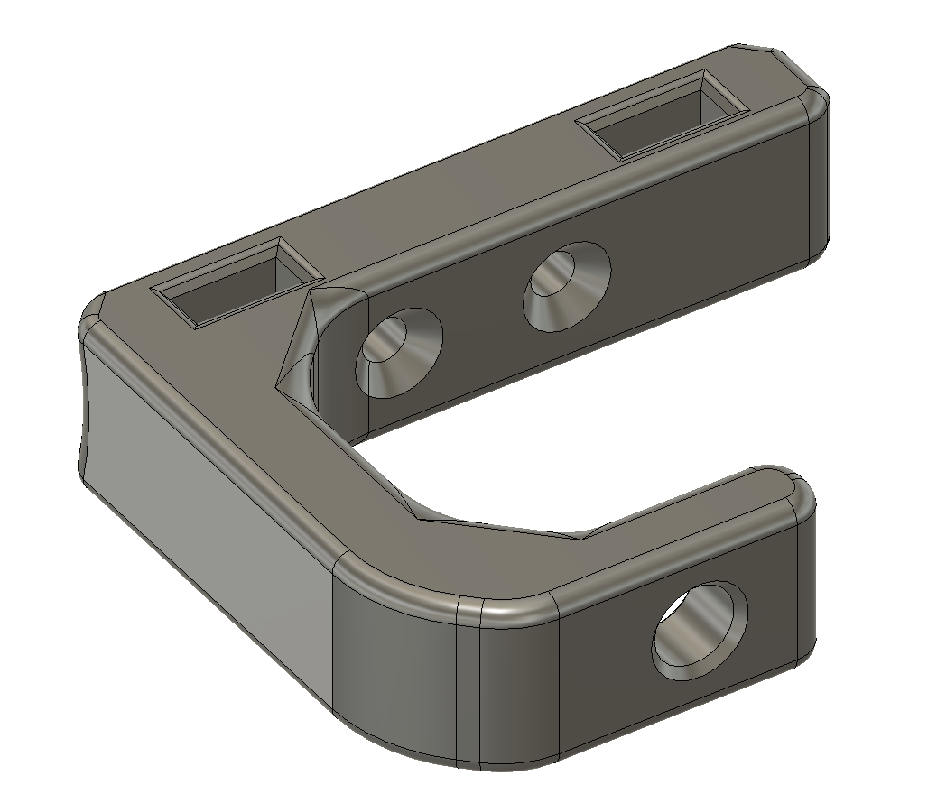 Simple cable tie pole hook / holder (5 versions)