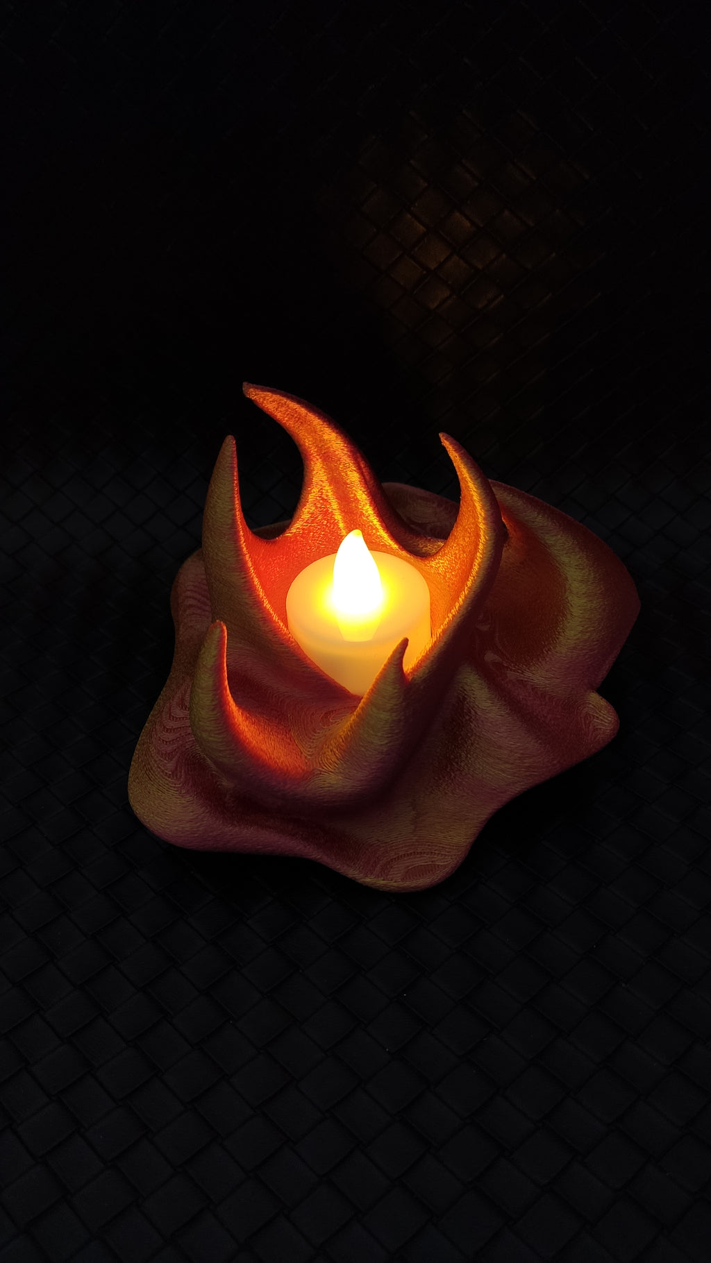 Fire - LED tea light holder - No supports