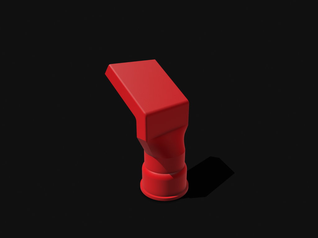 Shop vac angled adapter for rigid brand
