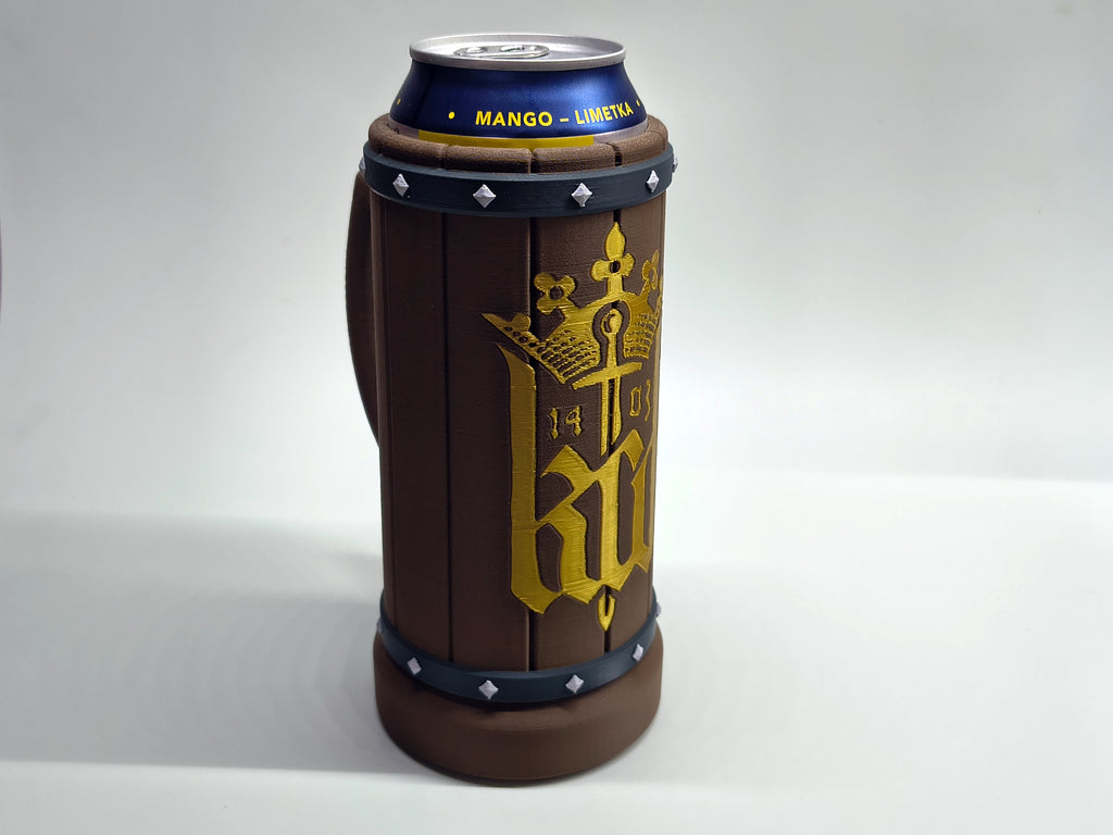 Can Holder – wooden barrel style and KCD logo
