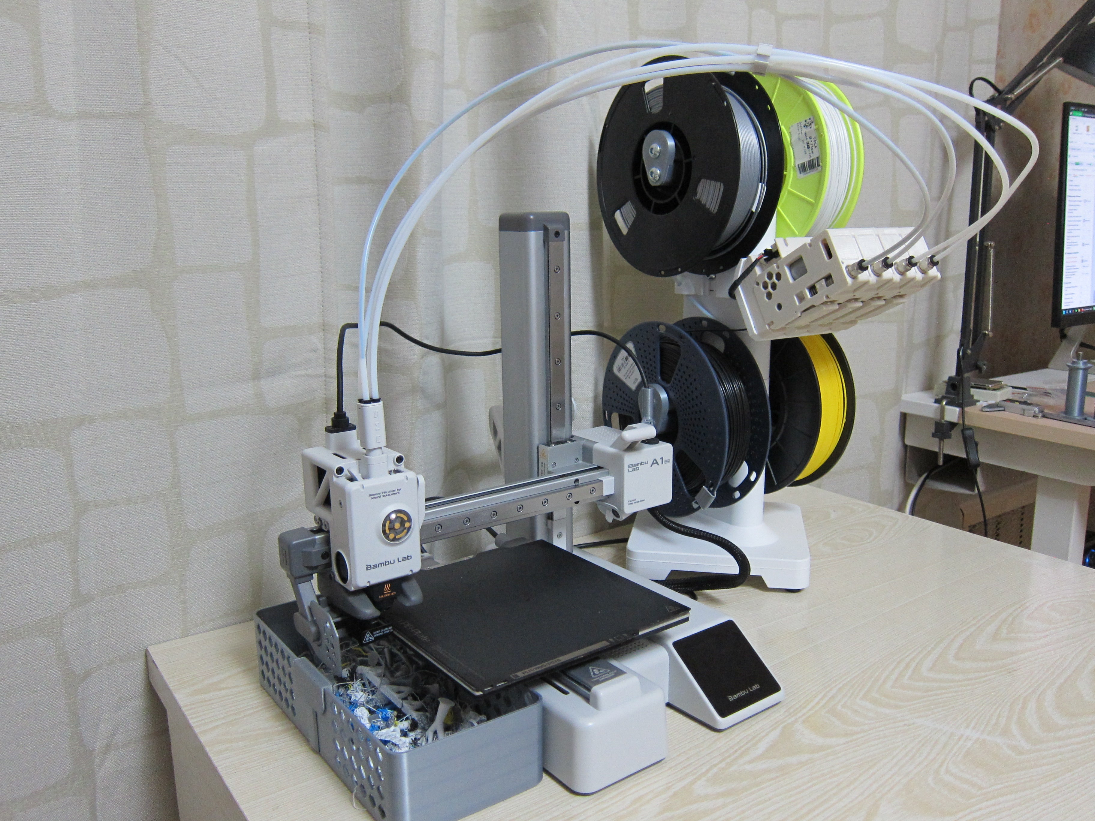 Multi spooler with bearings and bmcu holder