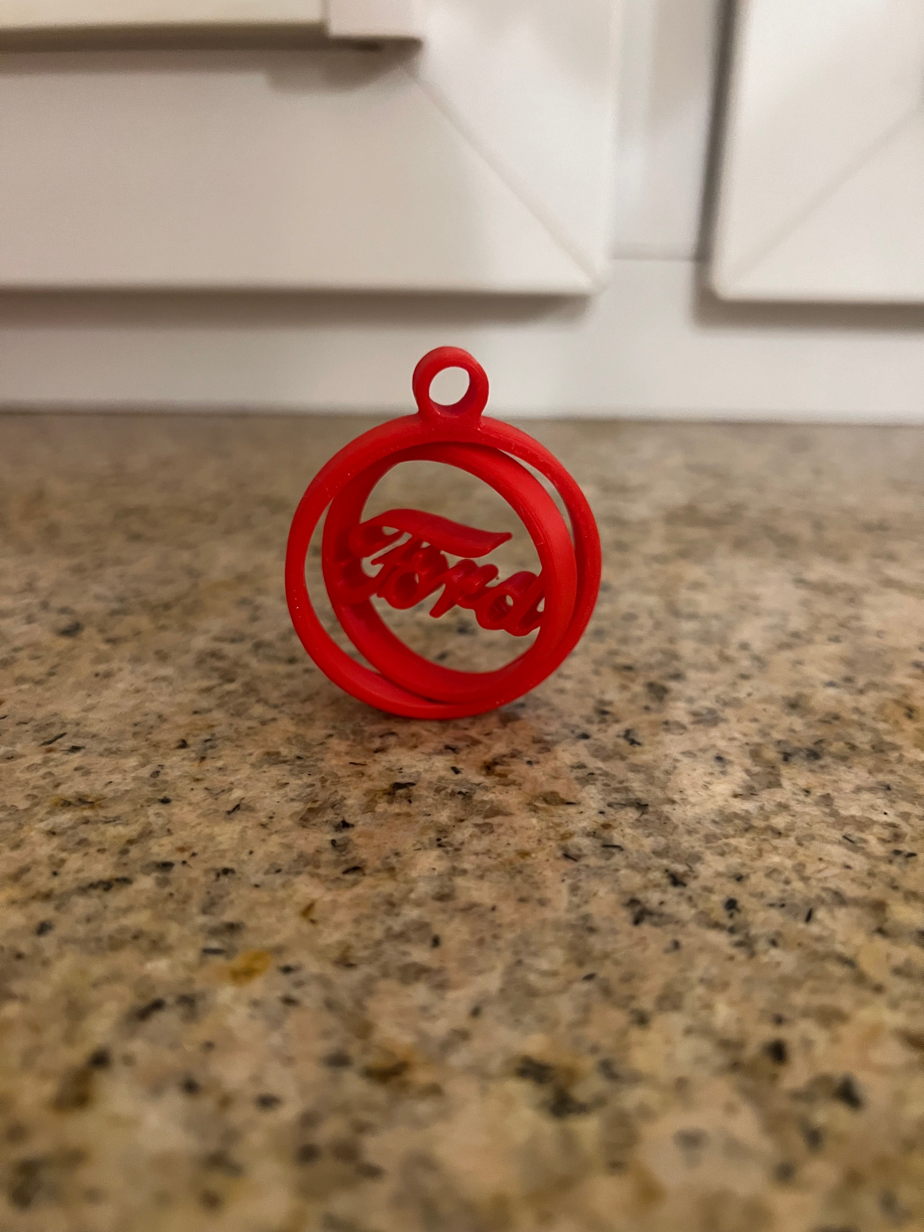 Ford gyro keychain