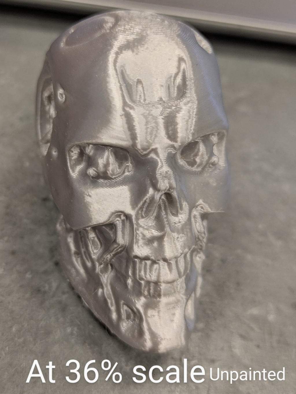 Terminator T-800 Skull (Use Supports to print!)
