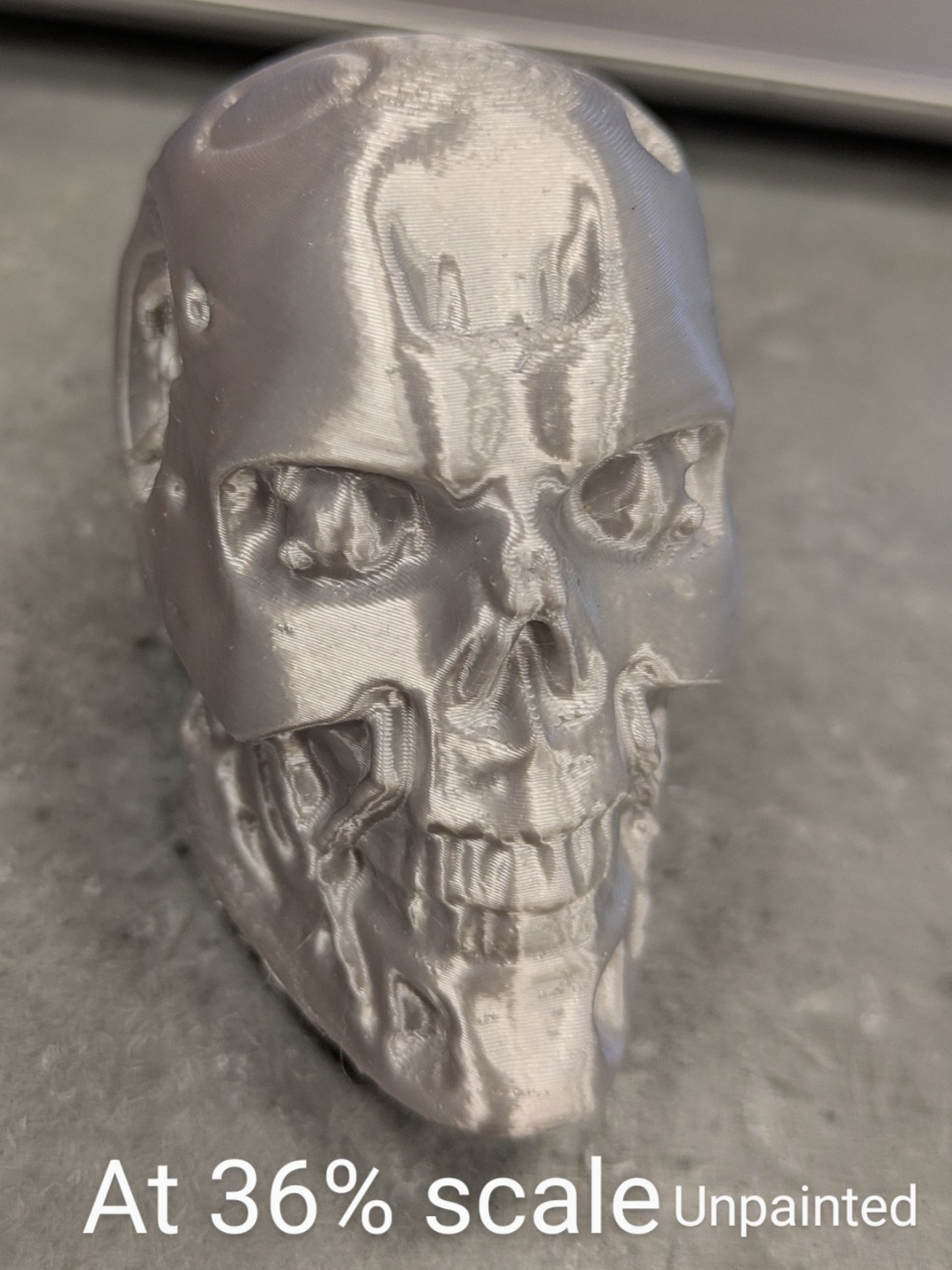 Terminator T-800 Skull (Use Supports to print!)