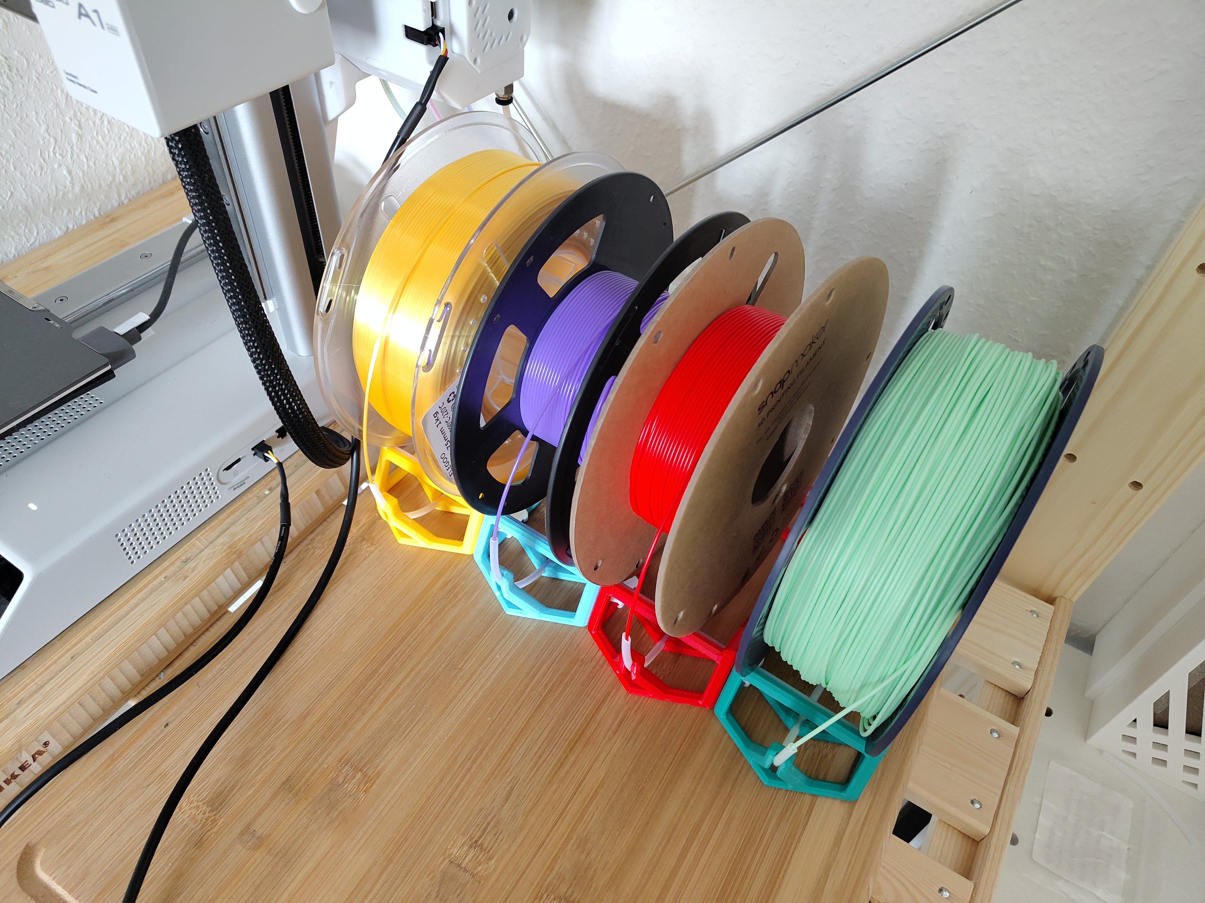 Modular Spool Holder with PTFE Filament Guides