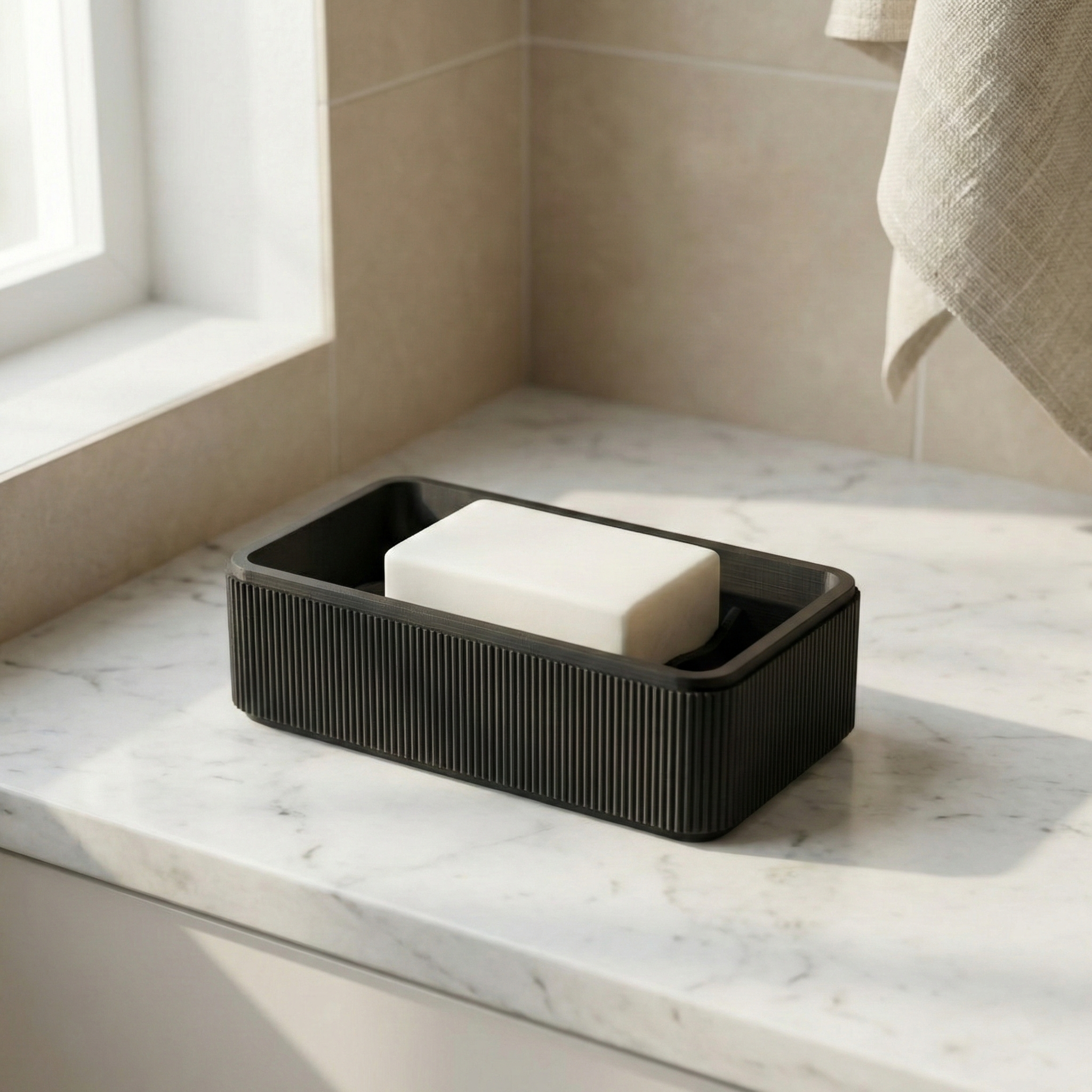 WaveFlow Soap Dish Organizer