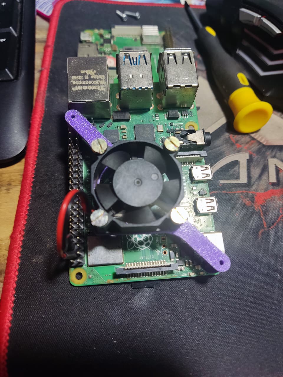 Suporte cooler raspberrry pi