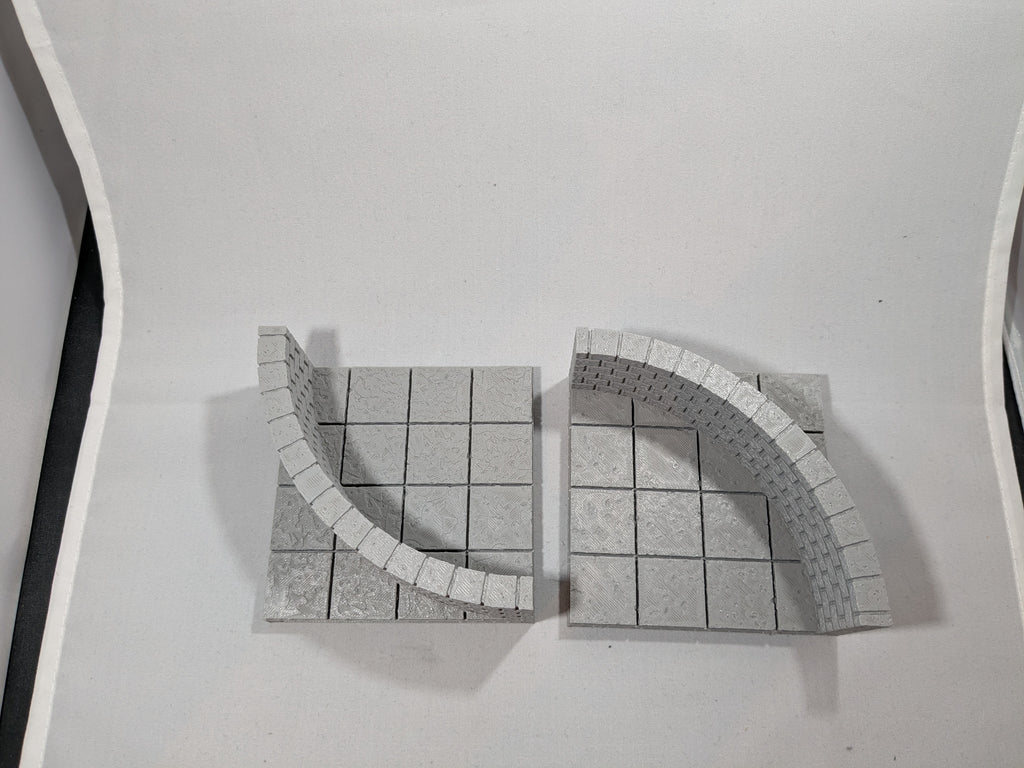 Cut Stone curved wall (OpenLOCK system)