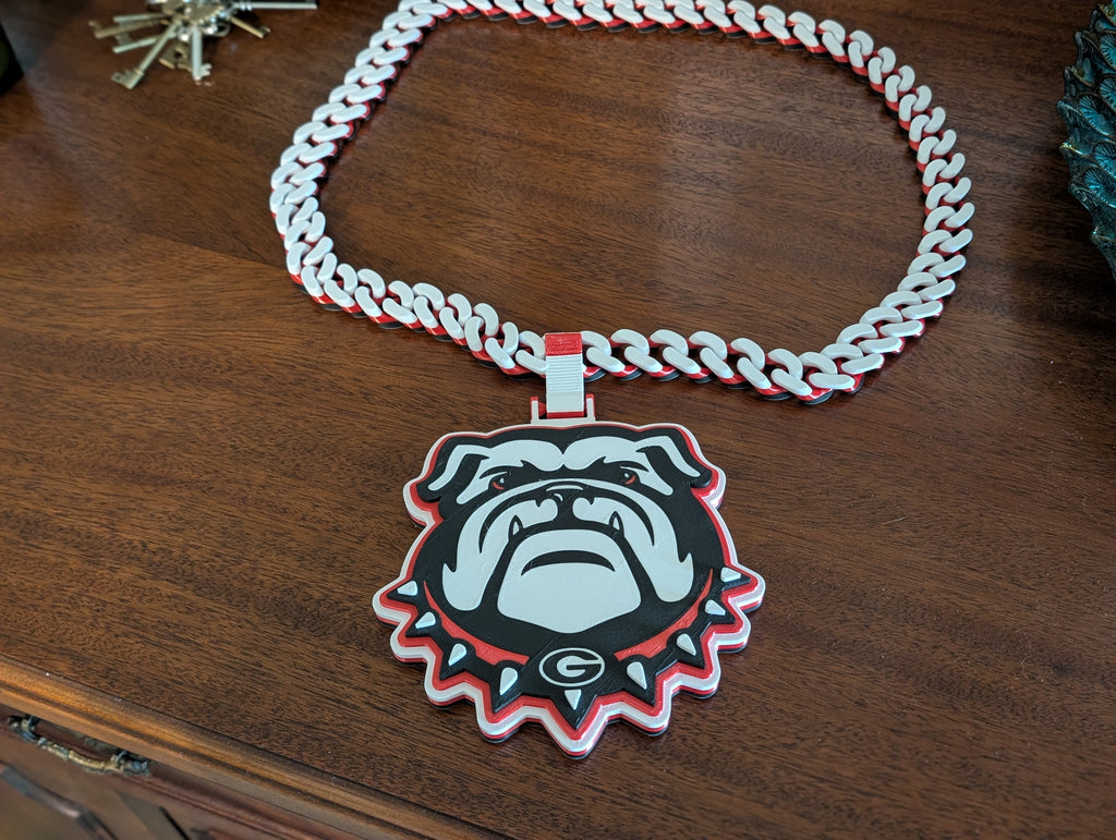 UGA Georgia Bulldogs Hype Chain Print-in-Place