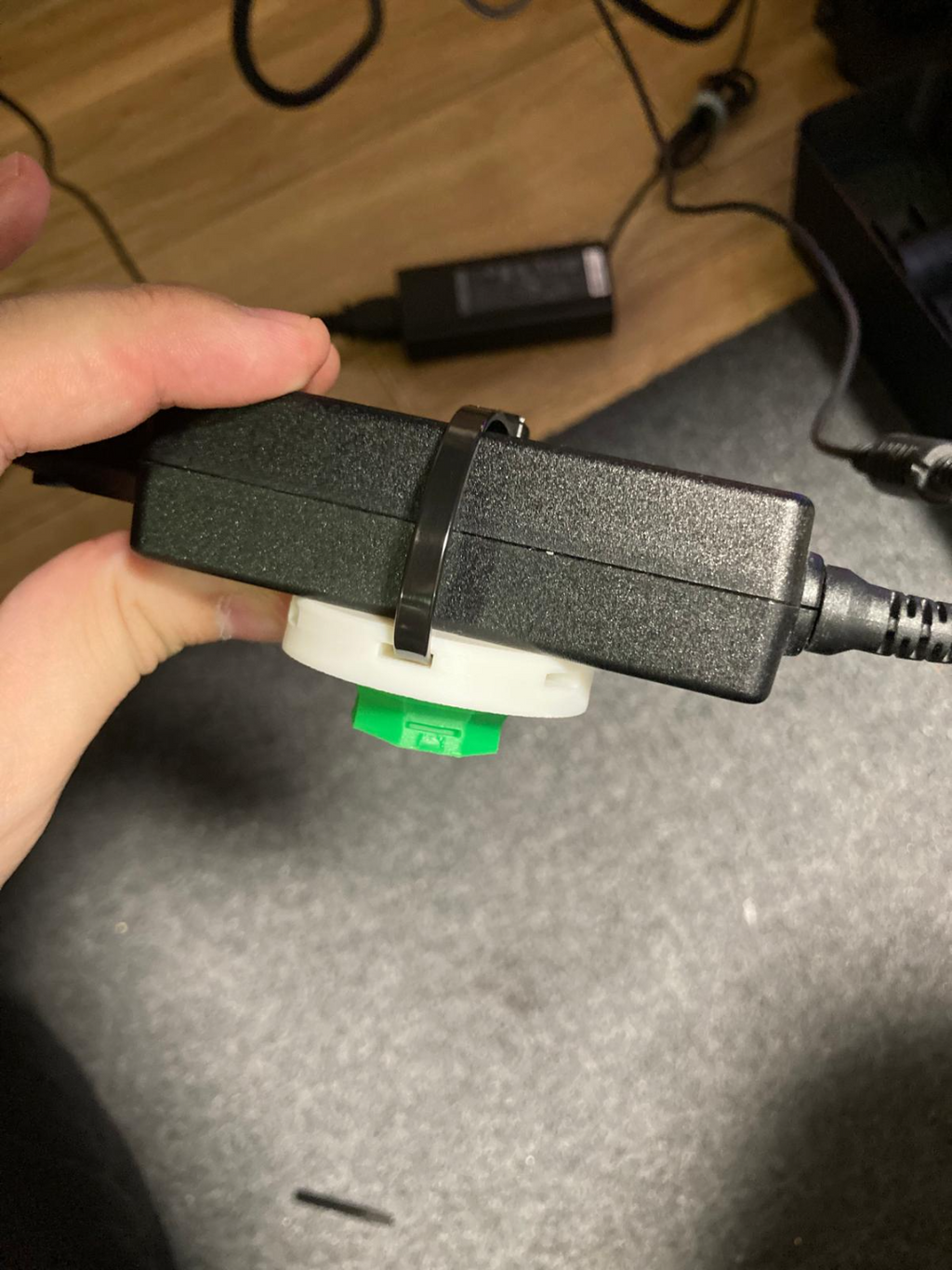 Multiboard underware zip-tie holder