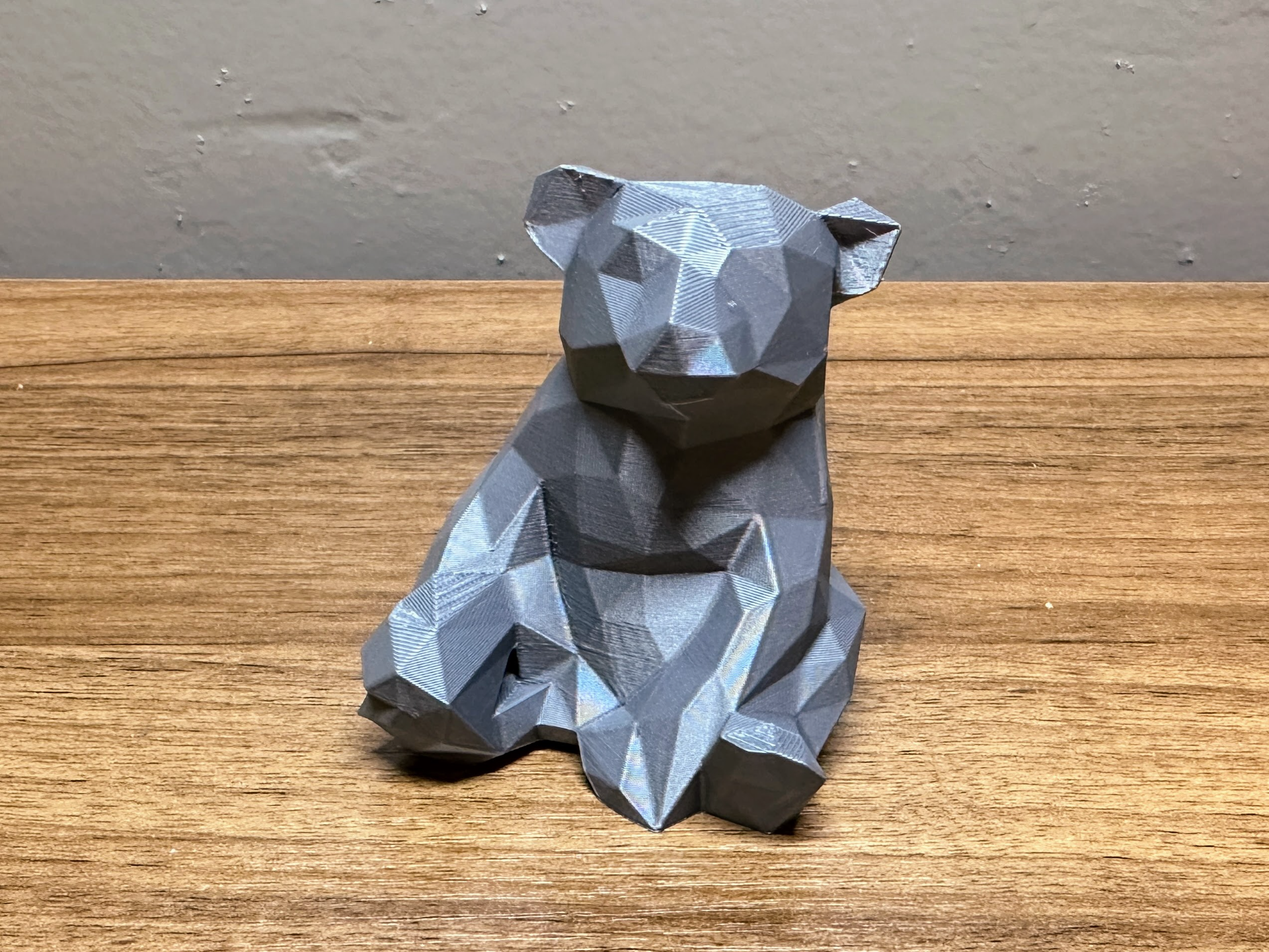 3" Low Poly Bear Chilling Statue Toy~no supports