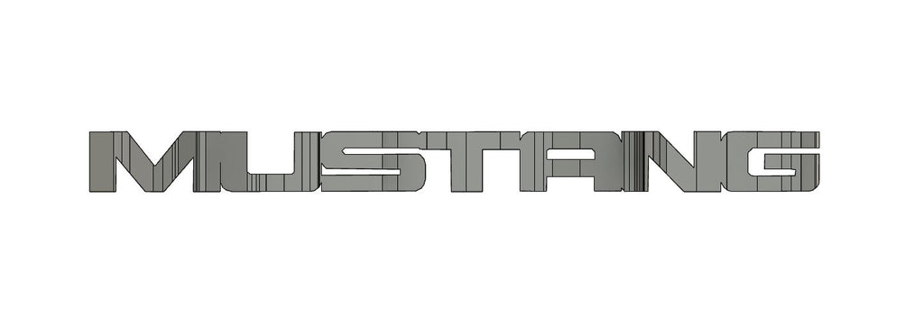 Mustang Logo Text Flip