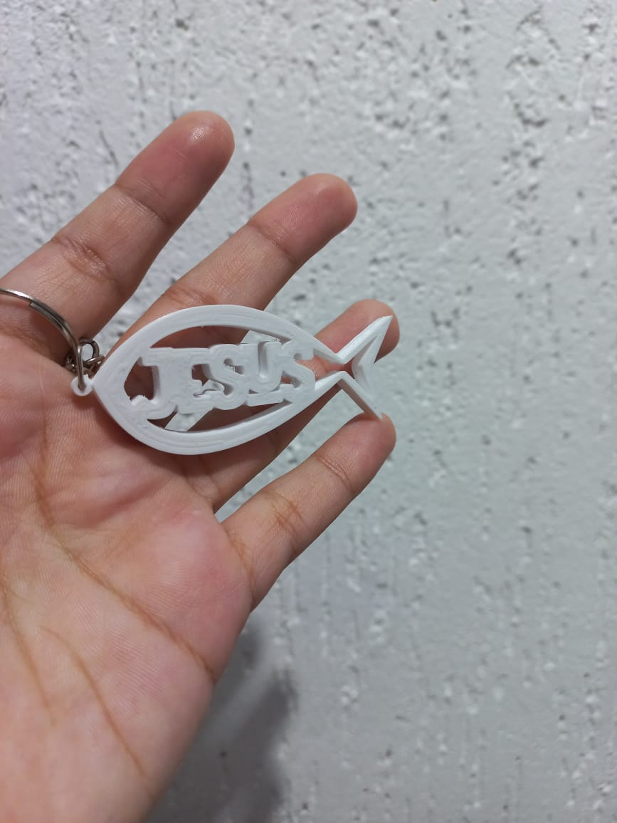 Jesus Fish Keychain