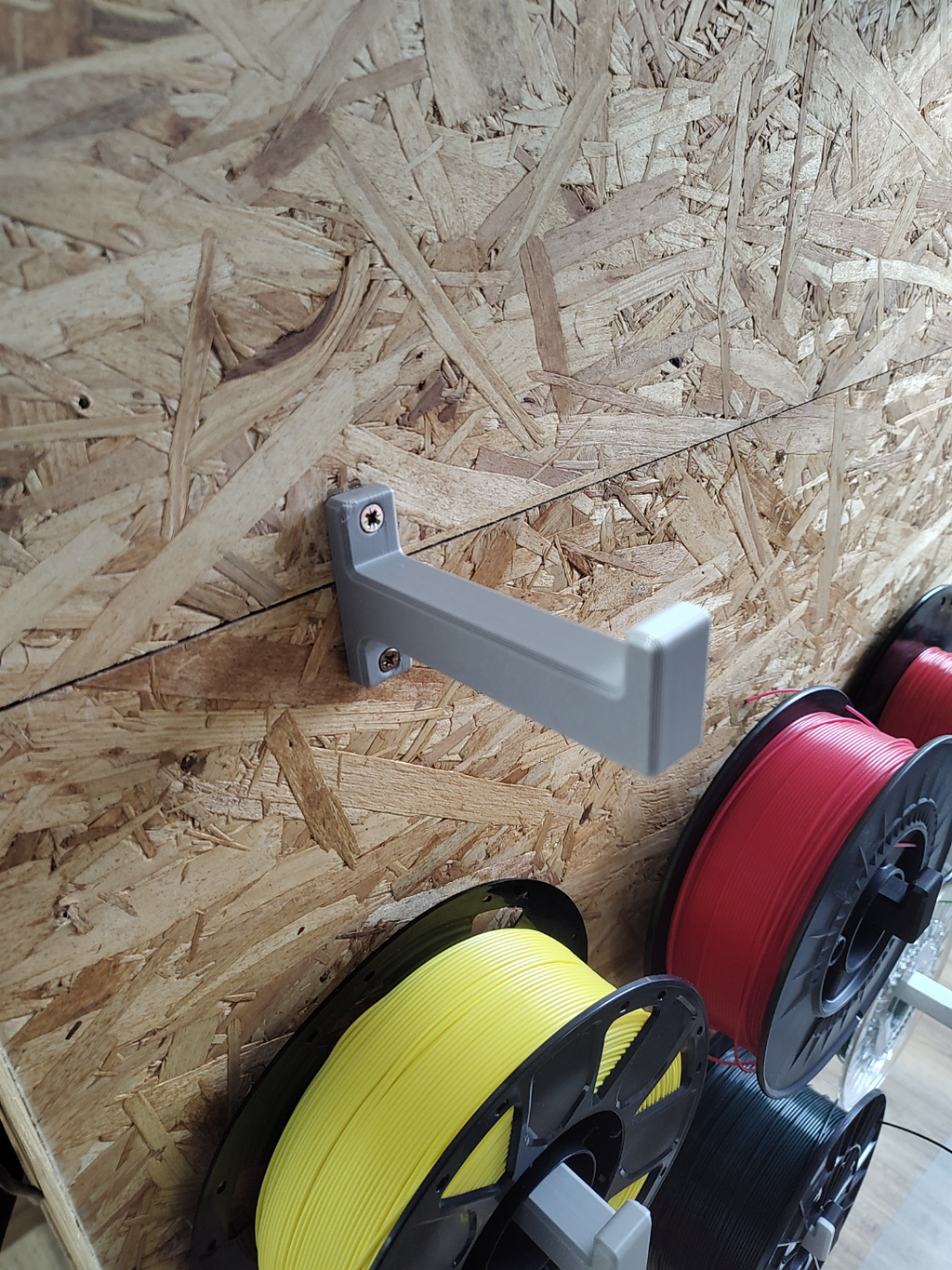 Wall fillament spool holder