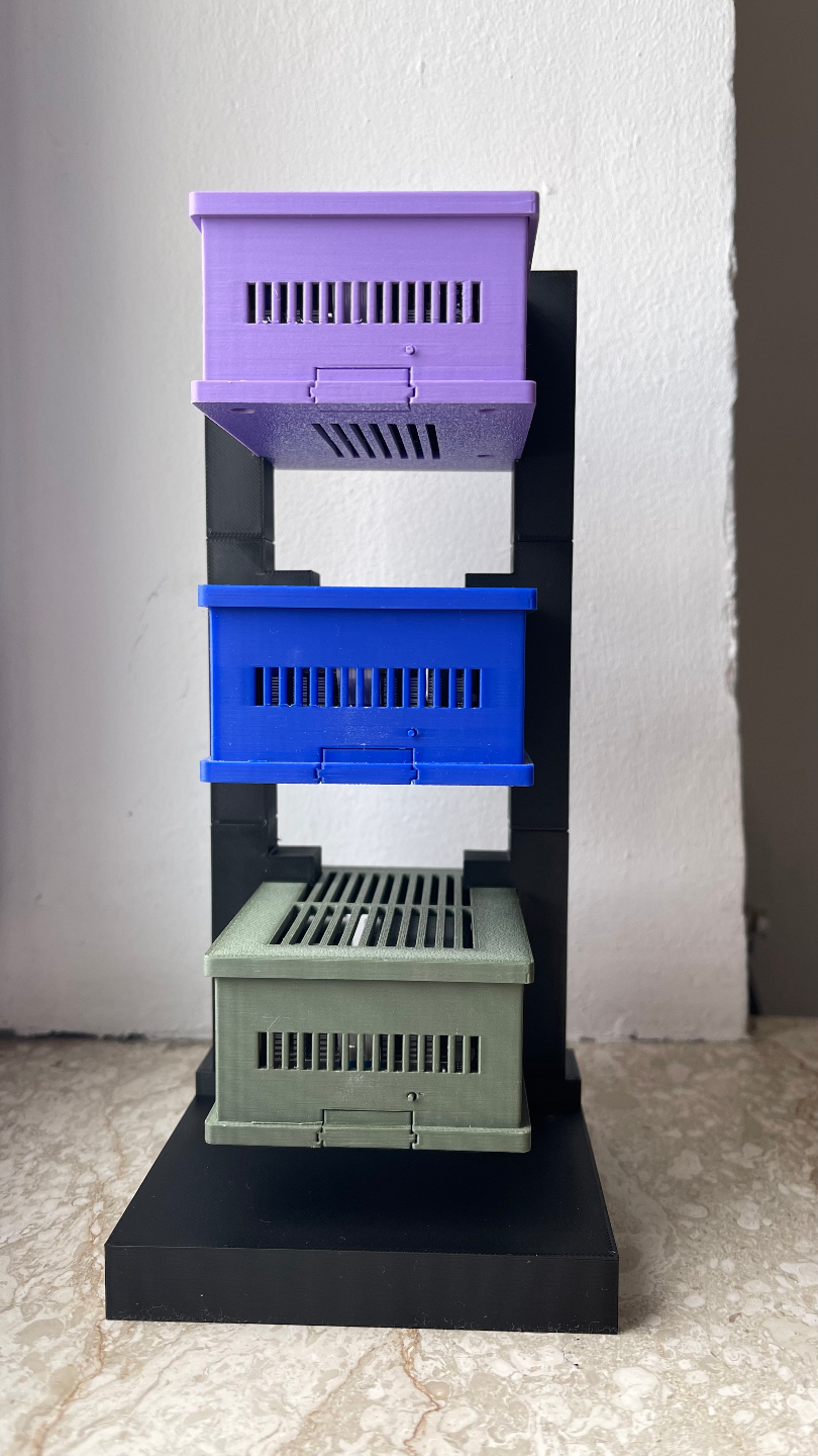 Case Stand for PI 5 Case with Geekworm X1001 NVME