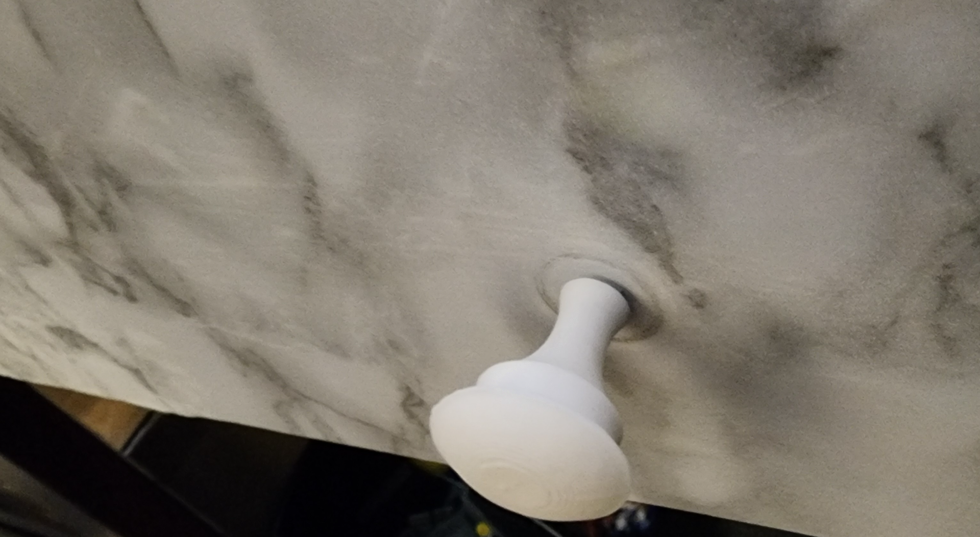 Simple dresser, cabinet or desk knob