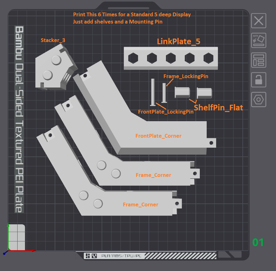 MedalDisplay Hex - The Modular 3D Printable Display Case
