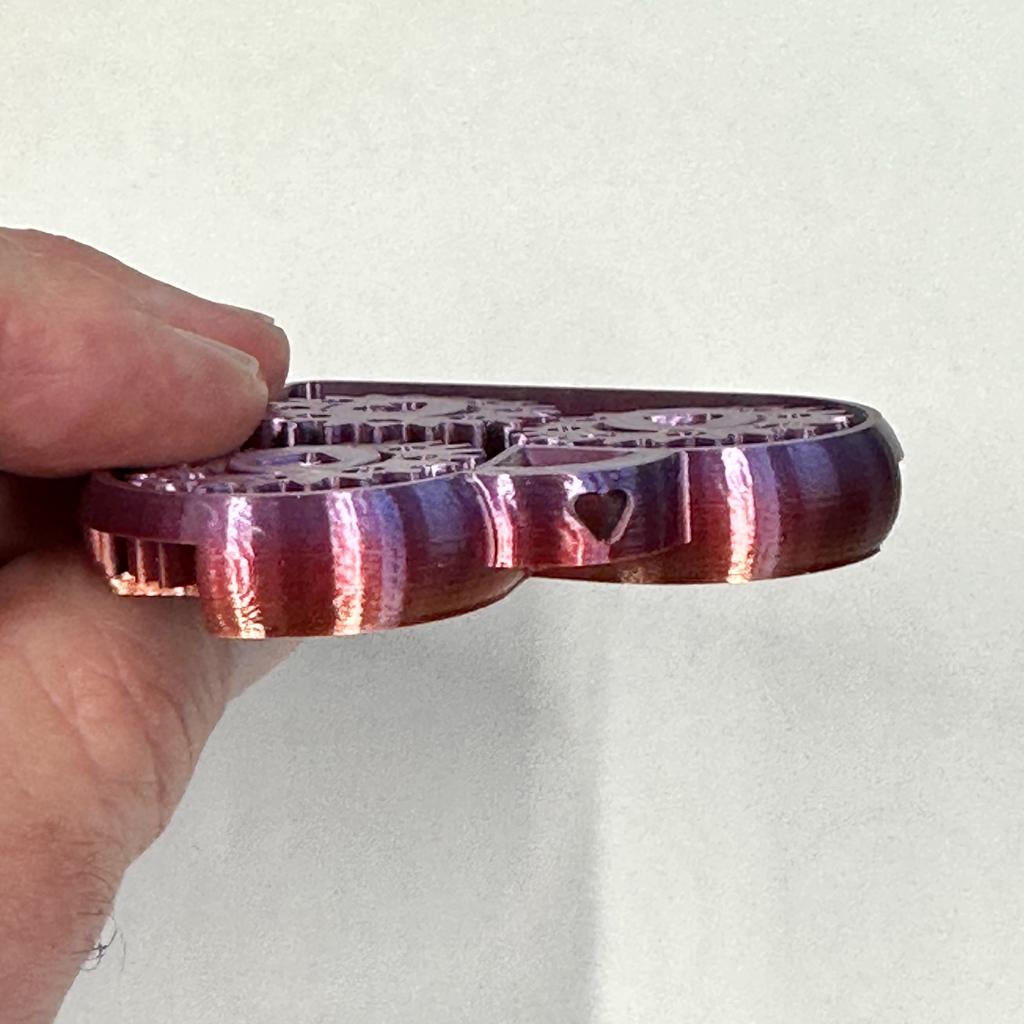 Heart Spin Fidget - Easy print in place!