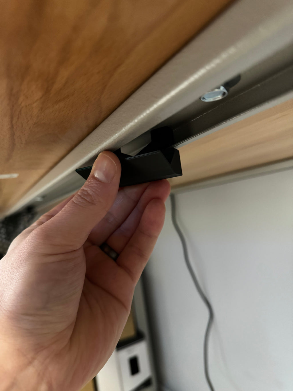 Seville Desk Underside Mounting Hooks