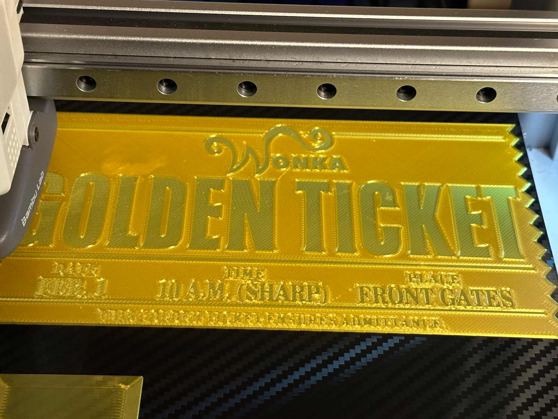 Willy Wonka golden Ticket - with update