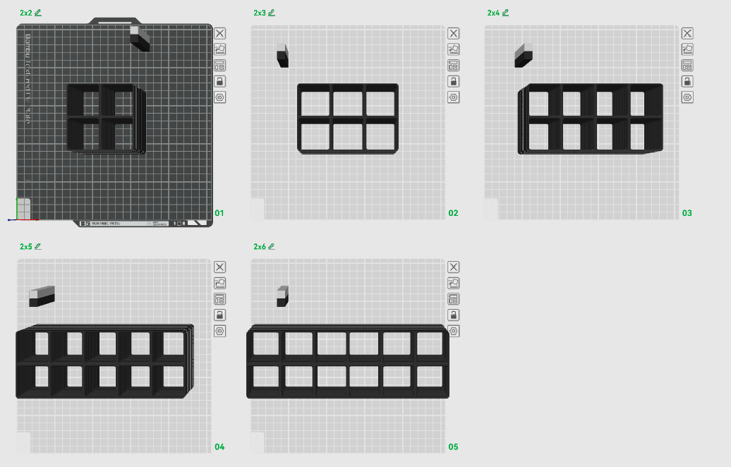 ALL SIZES!! Gridfinity stacked collection 16 tall