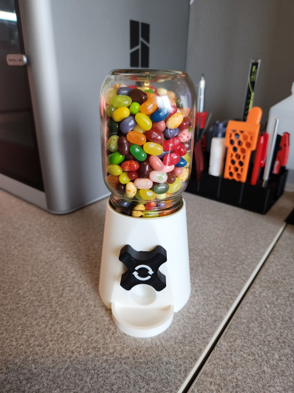 Simple Mason Jar Candy Machine