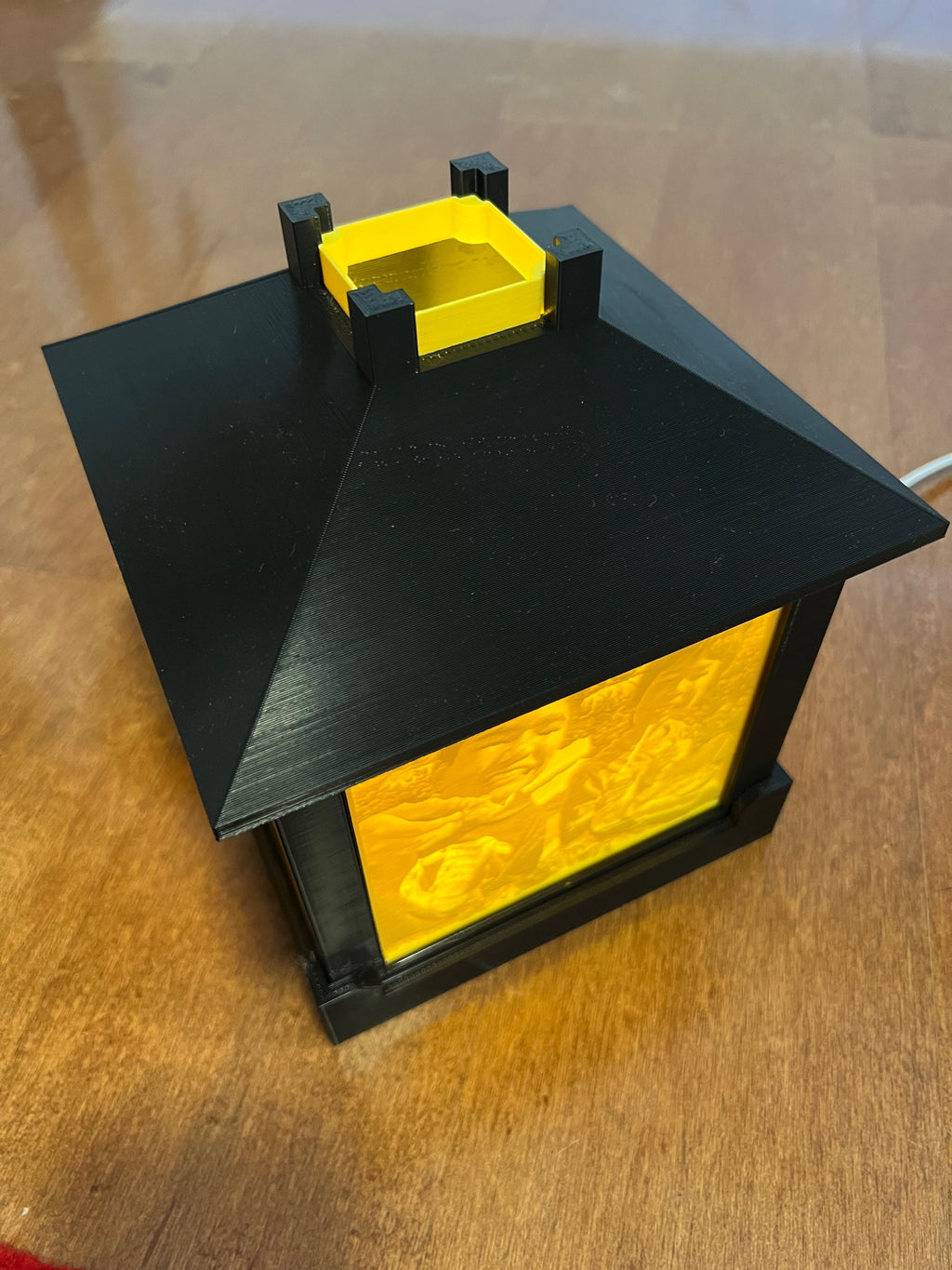 Lithophane Light Photo Box with AC plug and C7 LED bulb