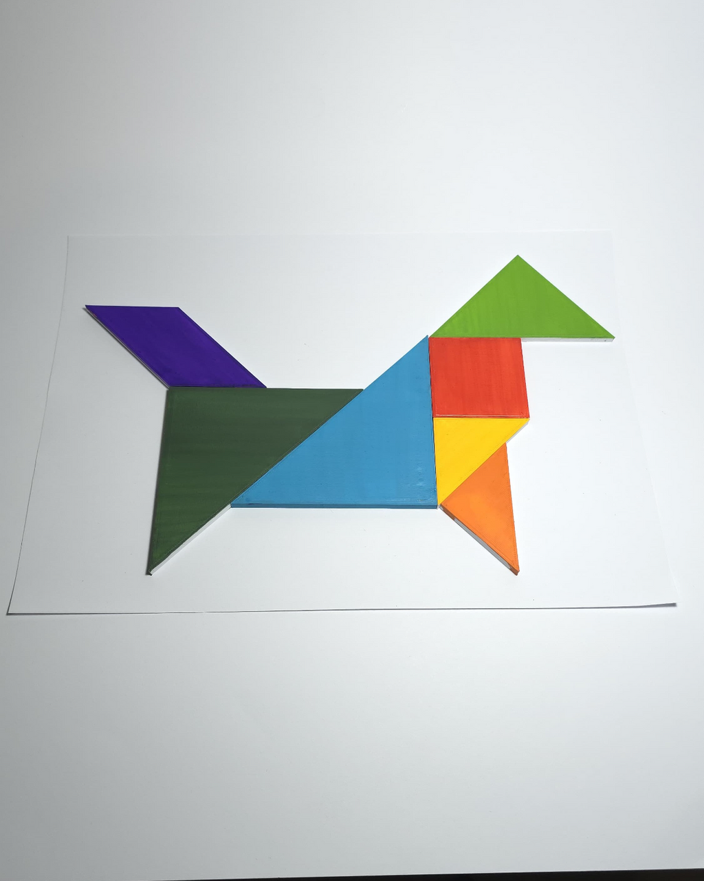Tangram Puzzle Tiles (With Honeycomb Cover)