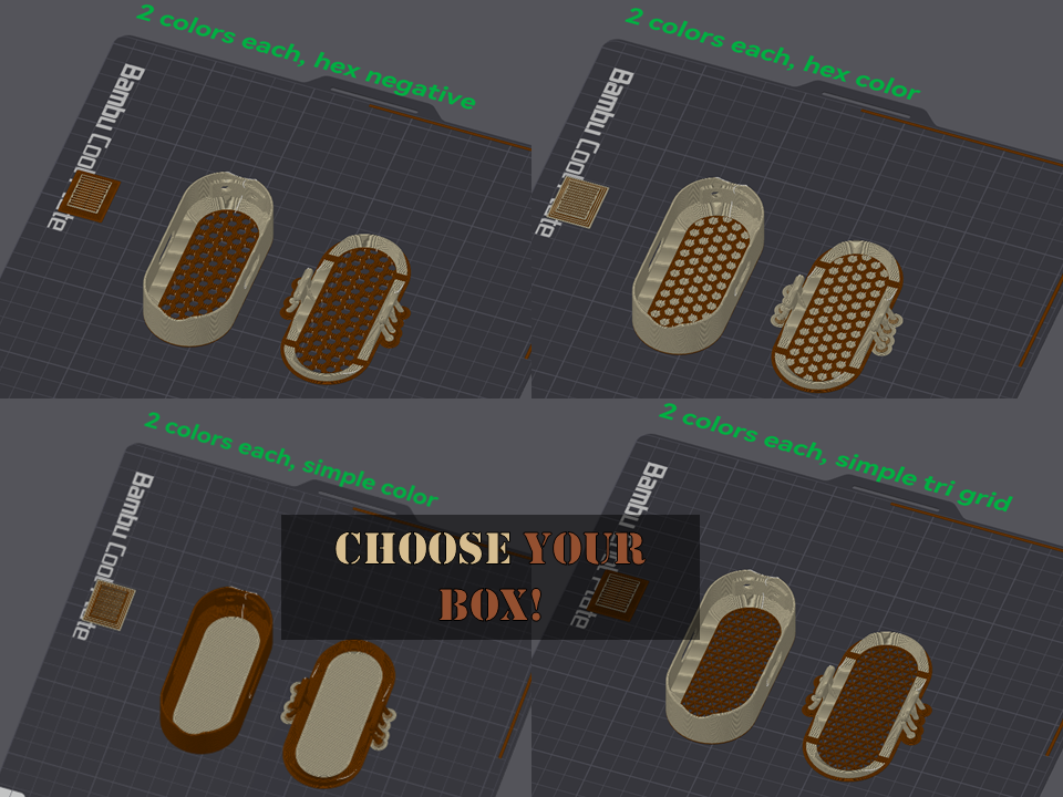 Hanging travel box - DND dice set sized