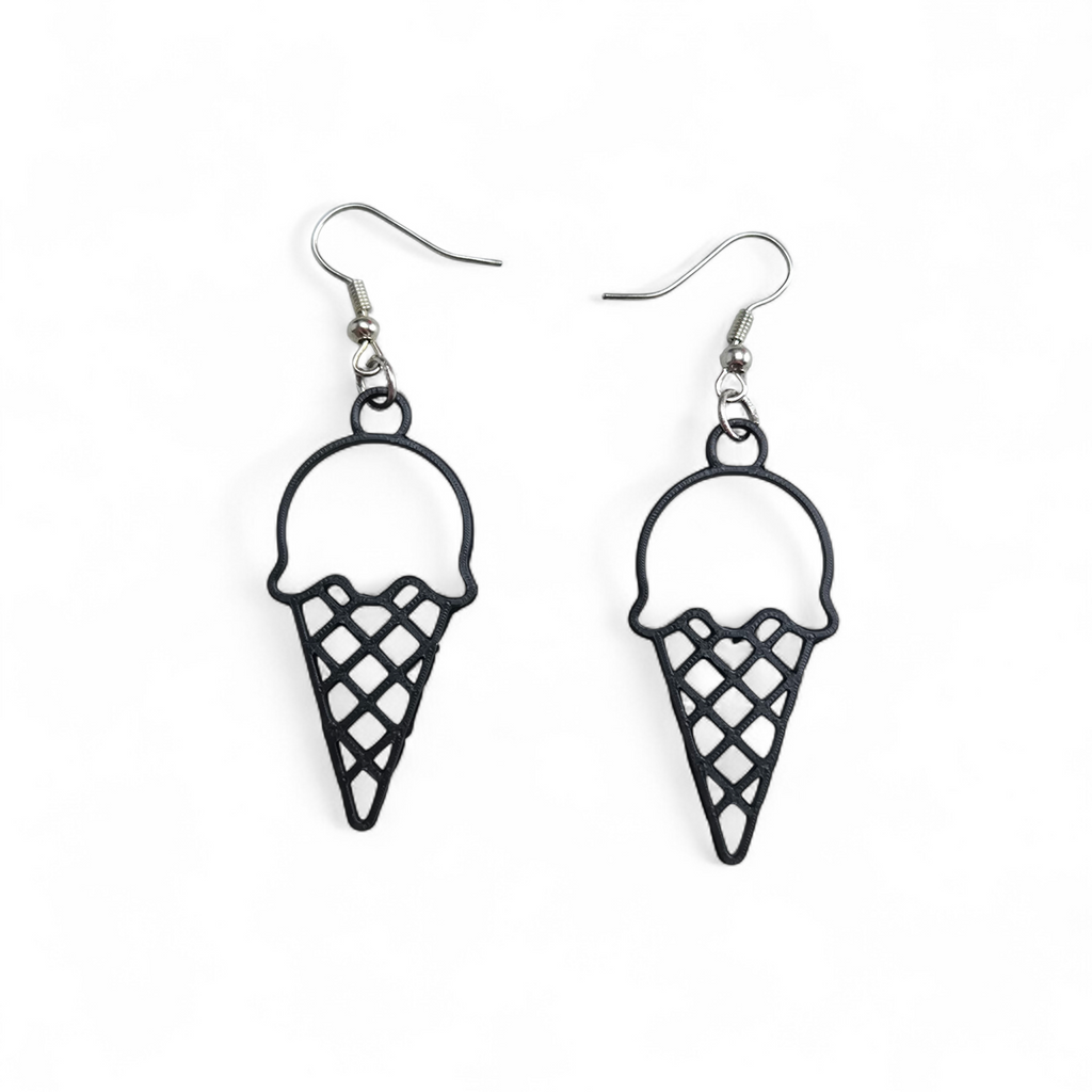 Earrings ice cream cone
